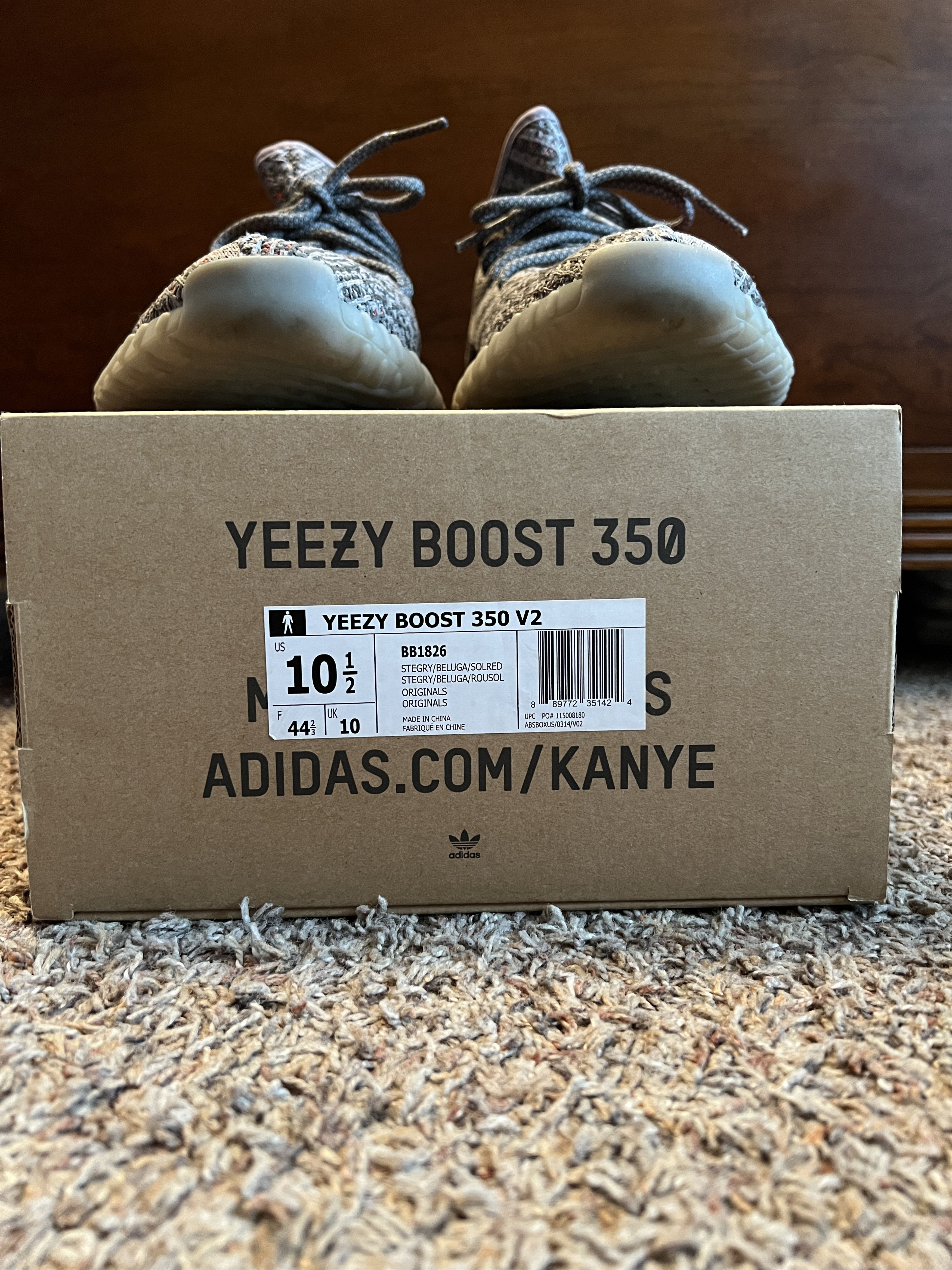 Adidas × Kanye West × Yeezy Adidas Yeezy Boost 350 v2 "Beluga" OG (2016) [Size 10.5] Size US 10.5 / EU 43-44 - 4 Thumbnail