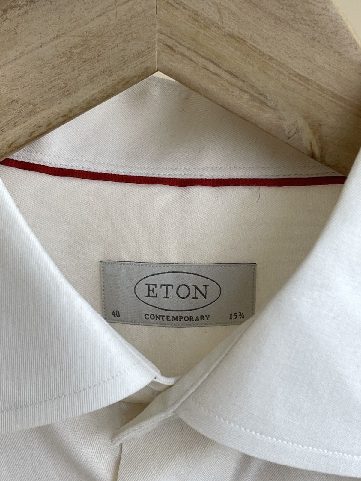 Eton Contemporary Fit French Cuff Spread Collar L/S Dress Shirt Size US M / EU 48-50 / 2 - 6 Thumbnail