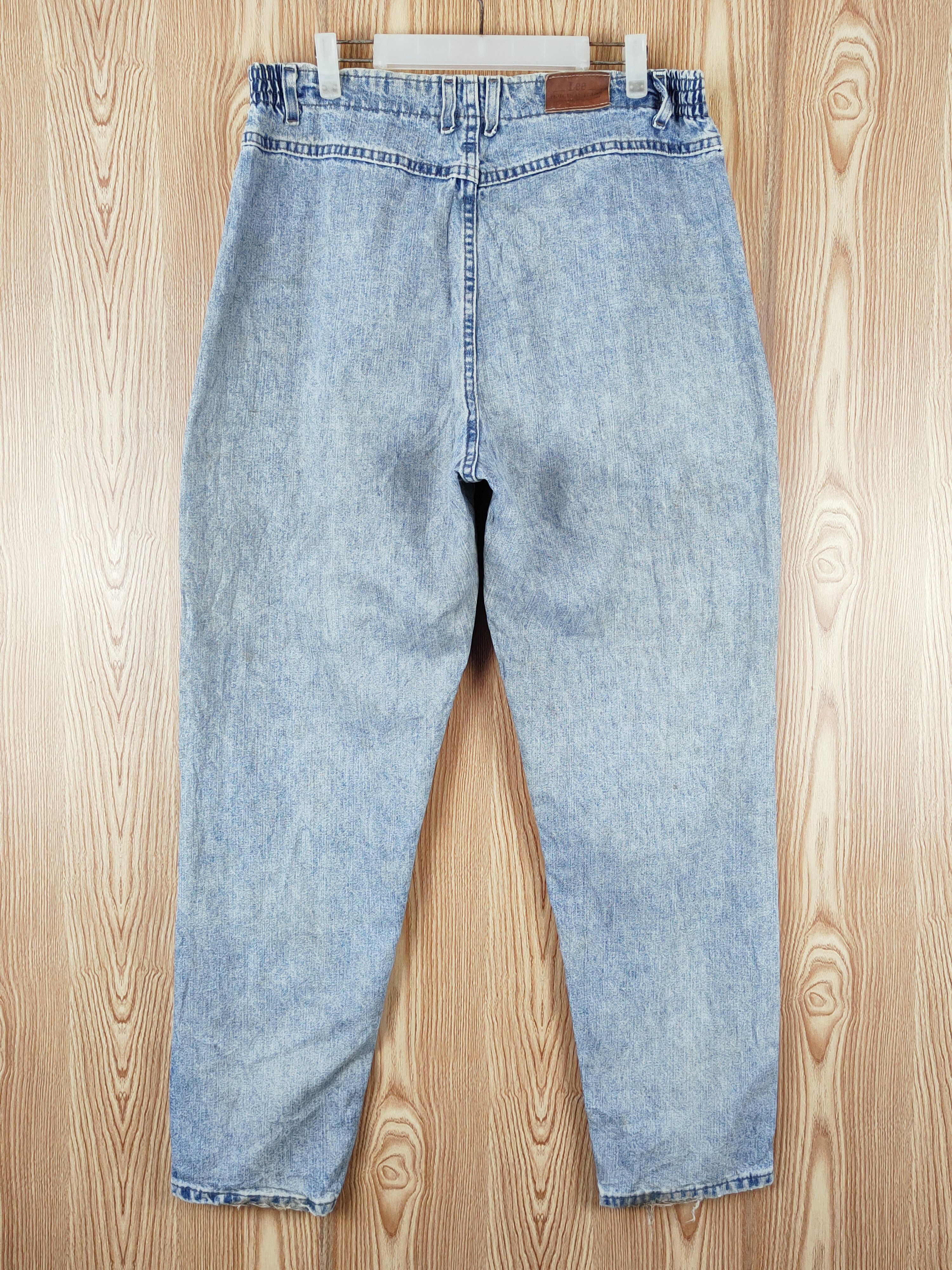 Lee × Vintage Vintage Lee Blue Distressed Faded Jeans Size 35" - 7 Thumbnail