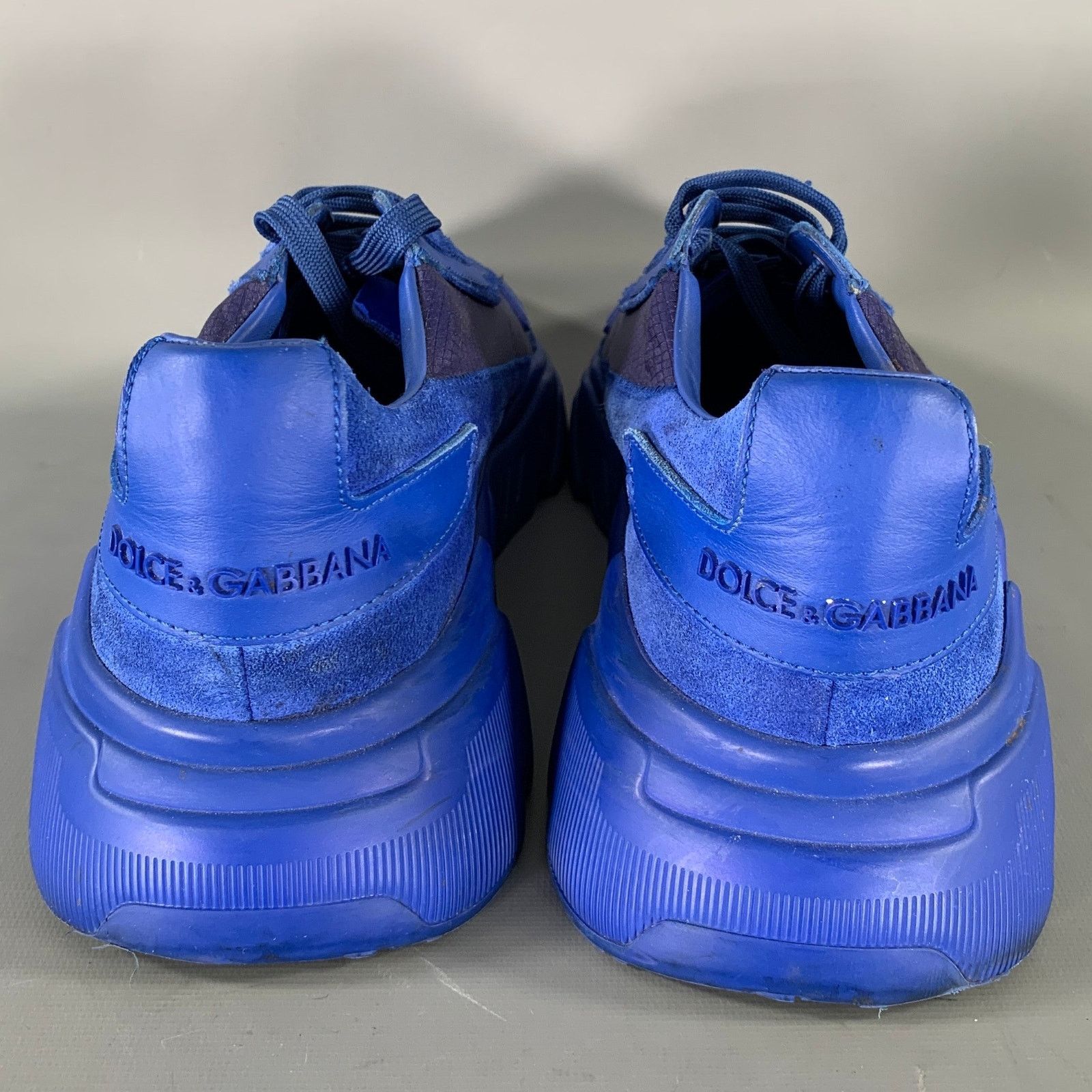 Dolce & Gabbana DOLCE & GABBANA Size 10 Blue Cobalt Nylon Sneakers Size US 10 / EU 43 - 3 Thumbnail