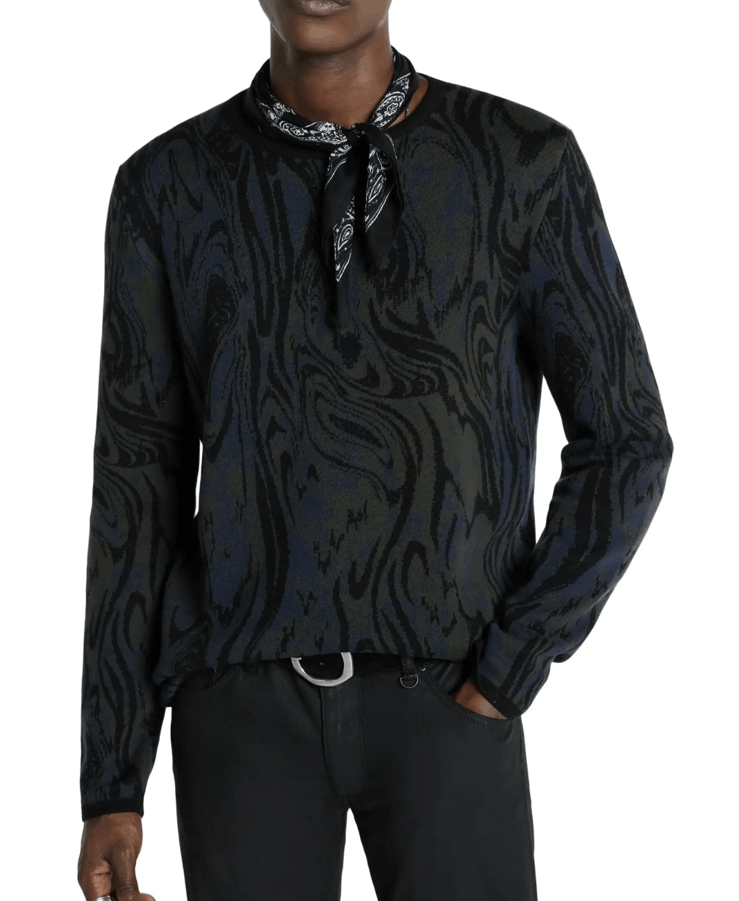 John Varvatos JOHN VARVATOS - Daxter Long Sleeved Crewneck Sweater Size US M / EU 48-50 / 2 - 4 Thumbnail