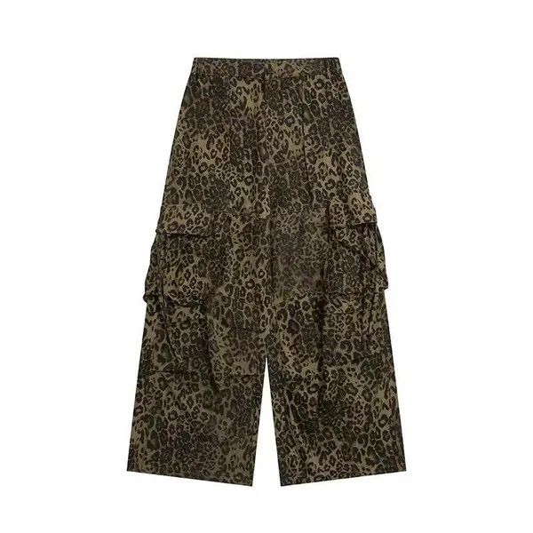 VIBE Leopard Print High Street Vintage Loose Jeans Size US 33 - 2 Thumbnail