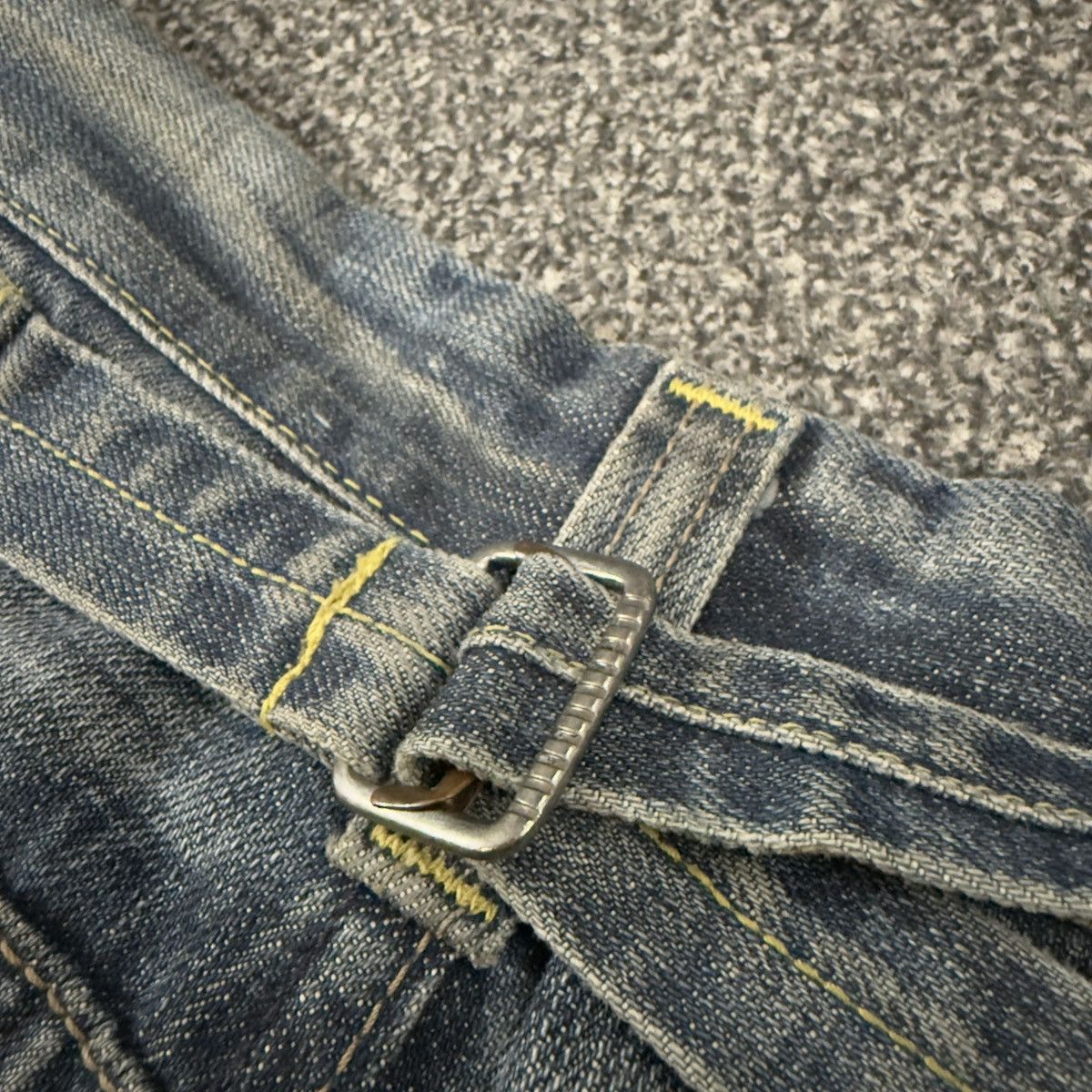Engineered Garments × Levi's Vintage Levis Redloop Baggy Buckle Pants Denim Size US 30 / EU 46 - 7 Thumbnail