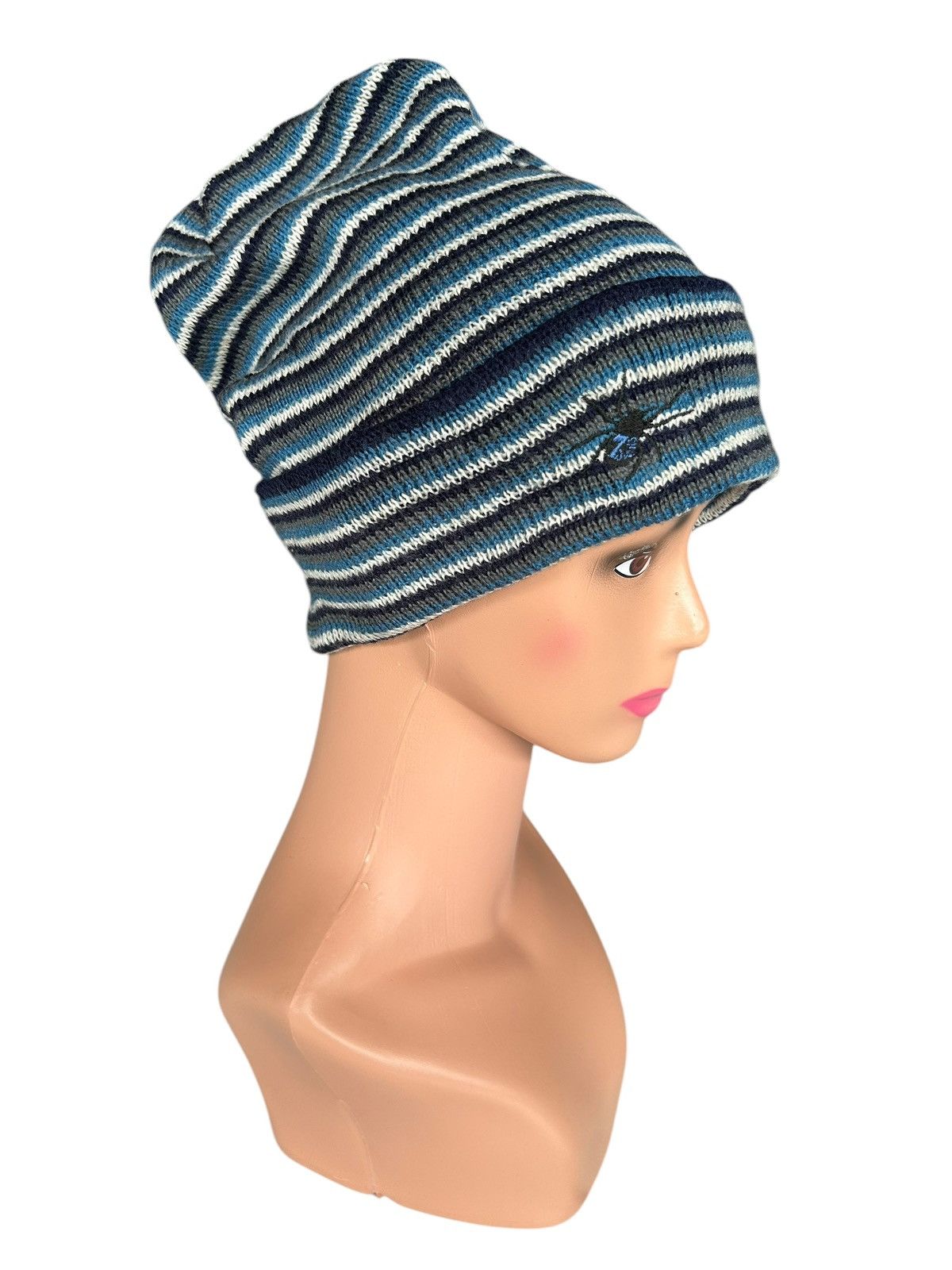 Japanese Brand × Kapital × Vintage Stripe Vintage Japanese Beanie Hats Distressed Size ONE SIZE - 3 Thumbnail