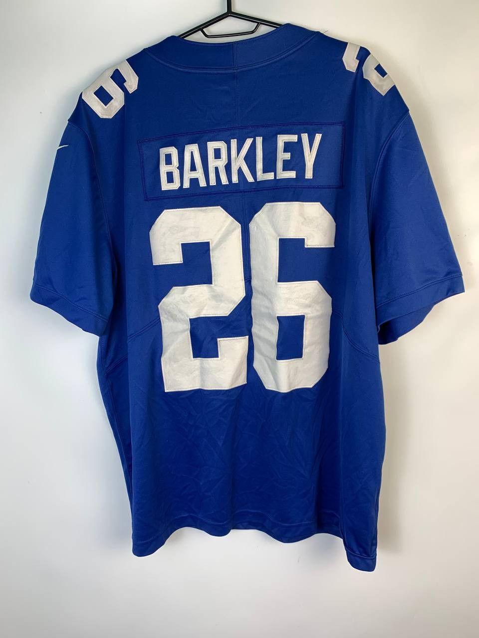 NFL × Nike × Vintage 2018-2023 New York Giants Saquon Barkley Nike Royal Game Size US XXL / EU 58 / 5 - 2 Thumbnail