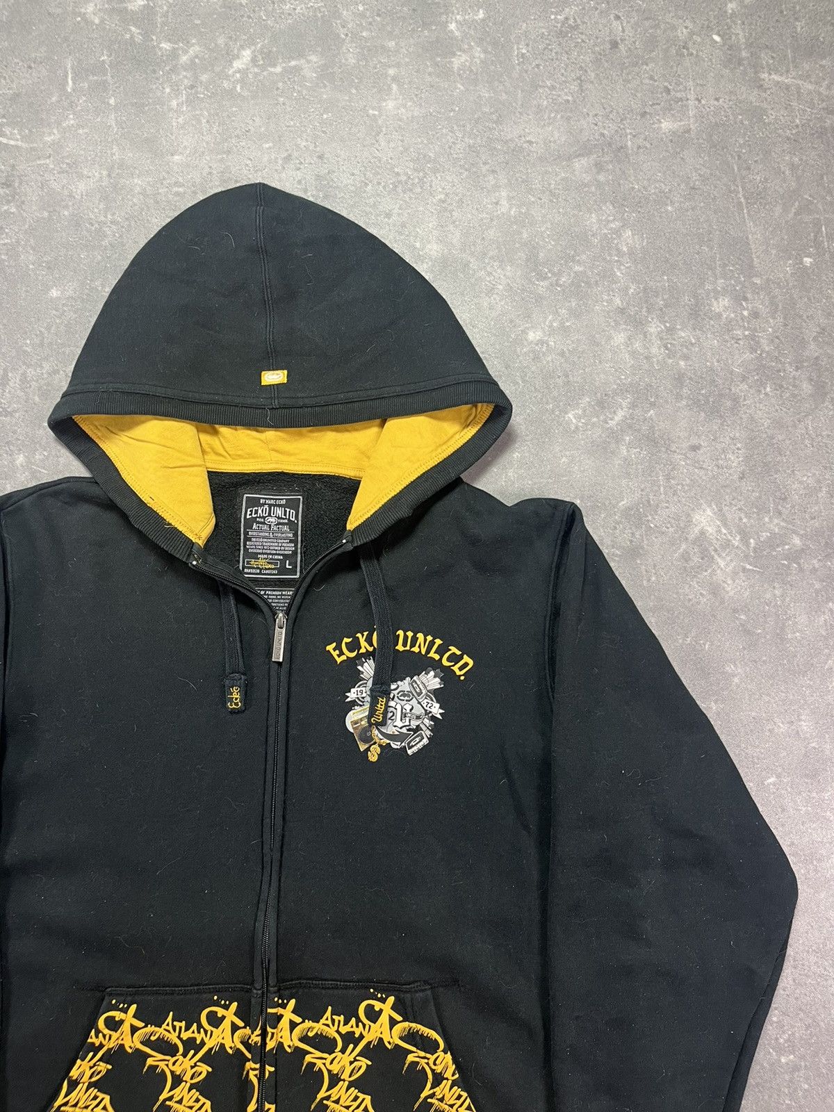 Ecko Unltd. Ecko Unltd Grafitti Spray Baggy Printed Zip Hoodie L XL Size US L / EU 52-54 / 3 - 4 Thumbnail