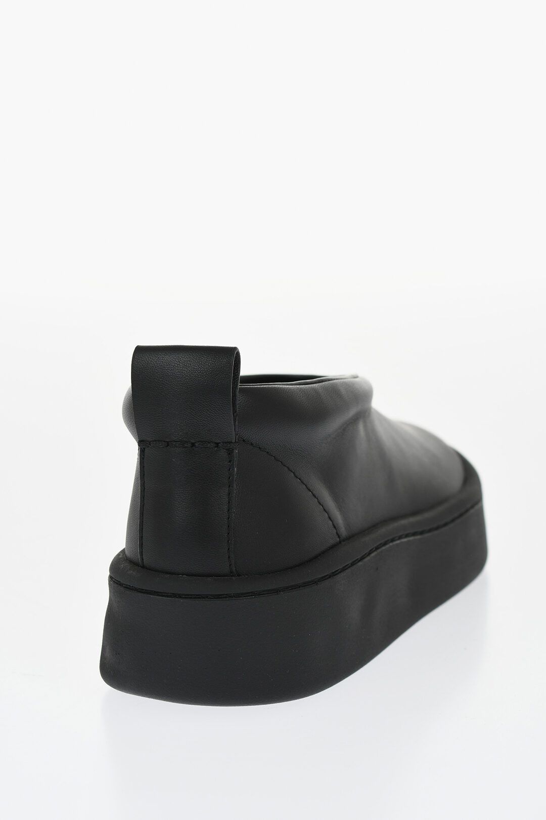 Jil Sander og1mm0625 Leather Slip-on Sneakers in Black Size US 7 / EU 40 - 3 Thumbnail