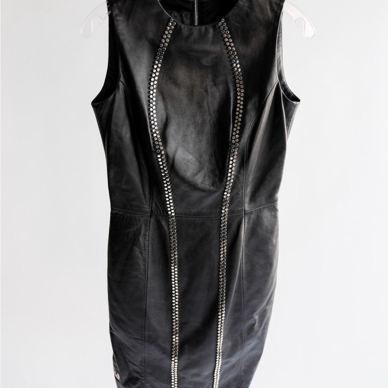 Philipp Plein Phillip Plein Couture Full Grain Leather Studded Mini Dress Size M / US 6-8 / IT 42-44 - 16 Thumbnail