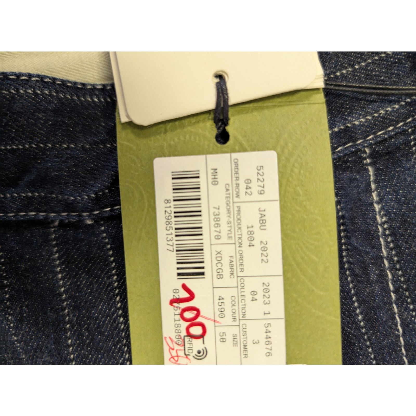 Gucci o1rshd1 Bermuda Eco Washed Striped Cotton Short in Dark Blue Size US 34 / EU 50 - 21 Thumbnail