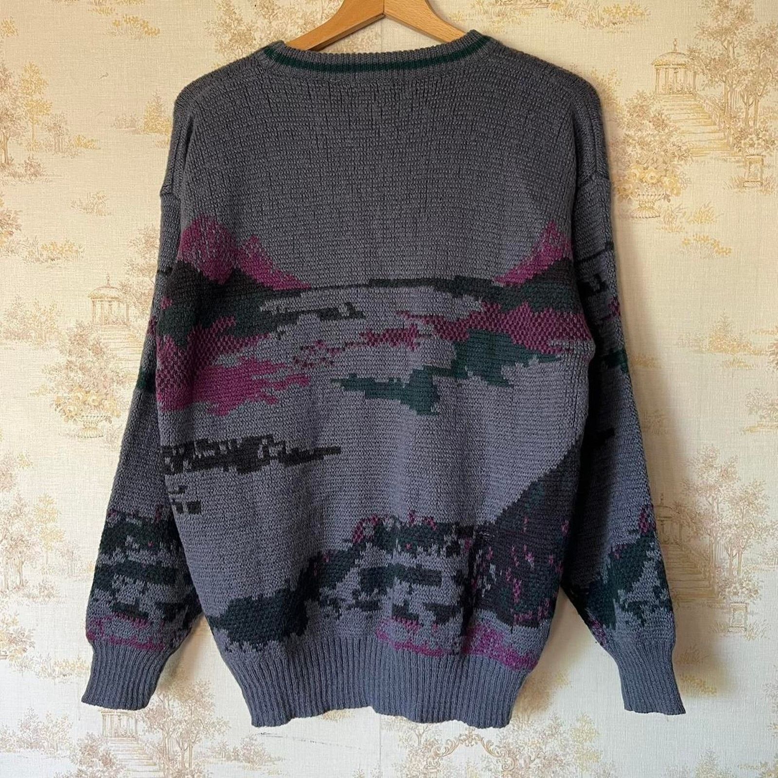 Vintage Vintage 90s Buckingham Golf Sweater | Intarsia Knit | Medium Size US M / EU 48-50 / 2 - 7 Thumbnail