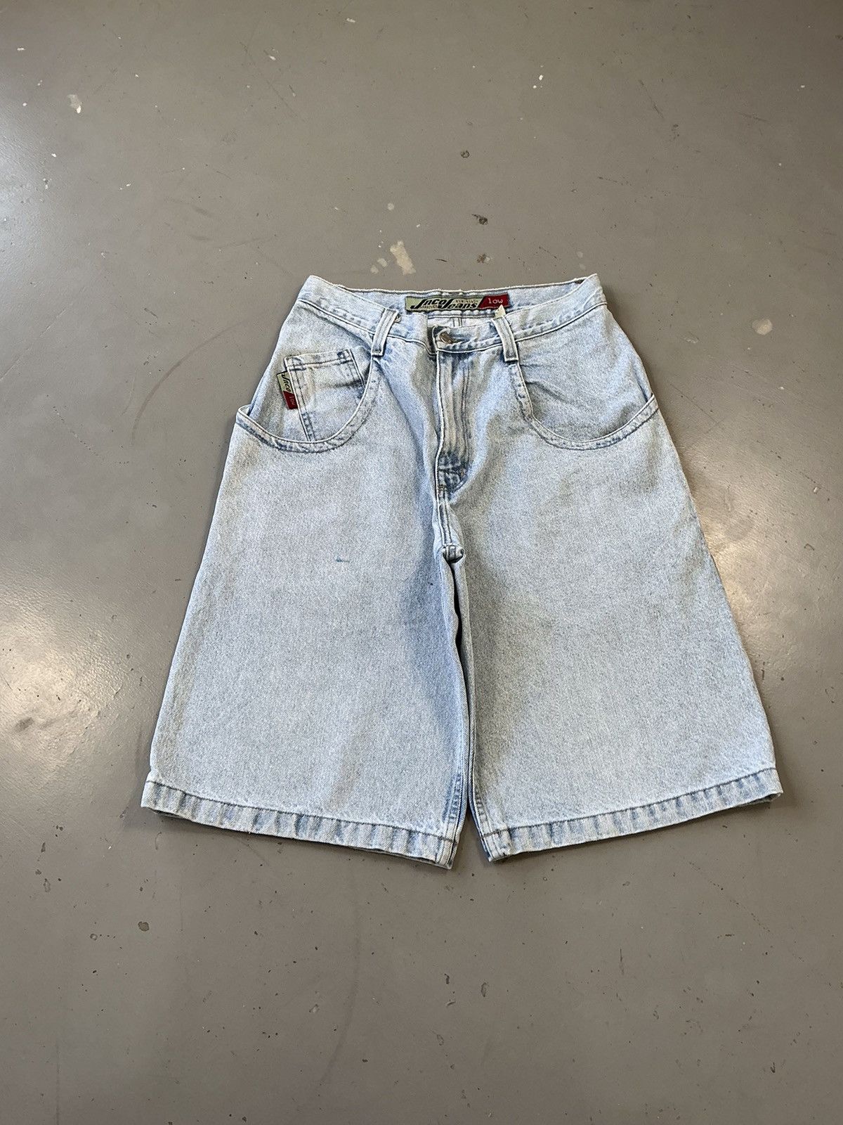 Vintage Vintage Jnco SpellOut embroidered big pocket denim jort Size US 32 / EU 48 - 2 Thumbnail