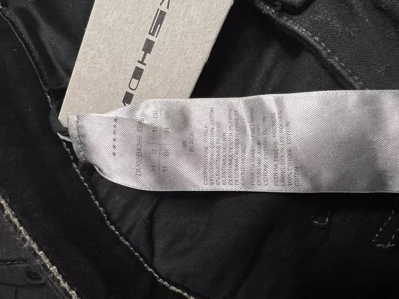 Rick Owens Rick Owens Black Destruction Wax Coated Jeans Size US 31 - 7 Thumbnail