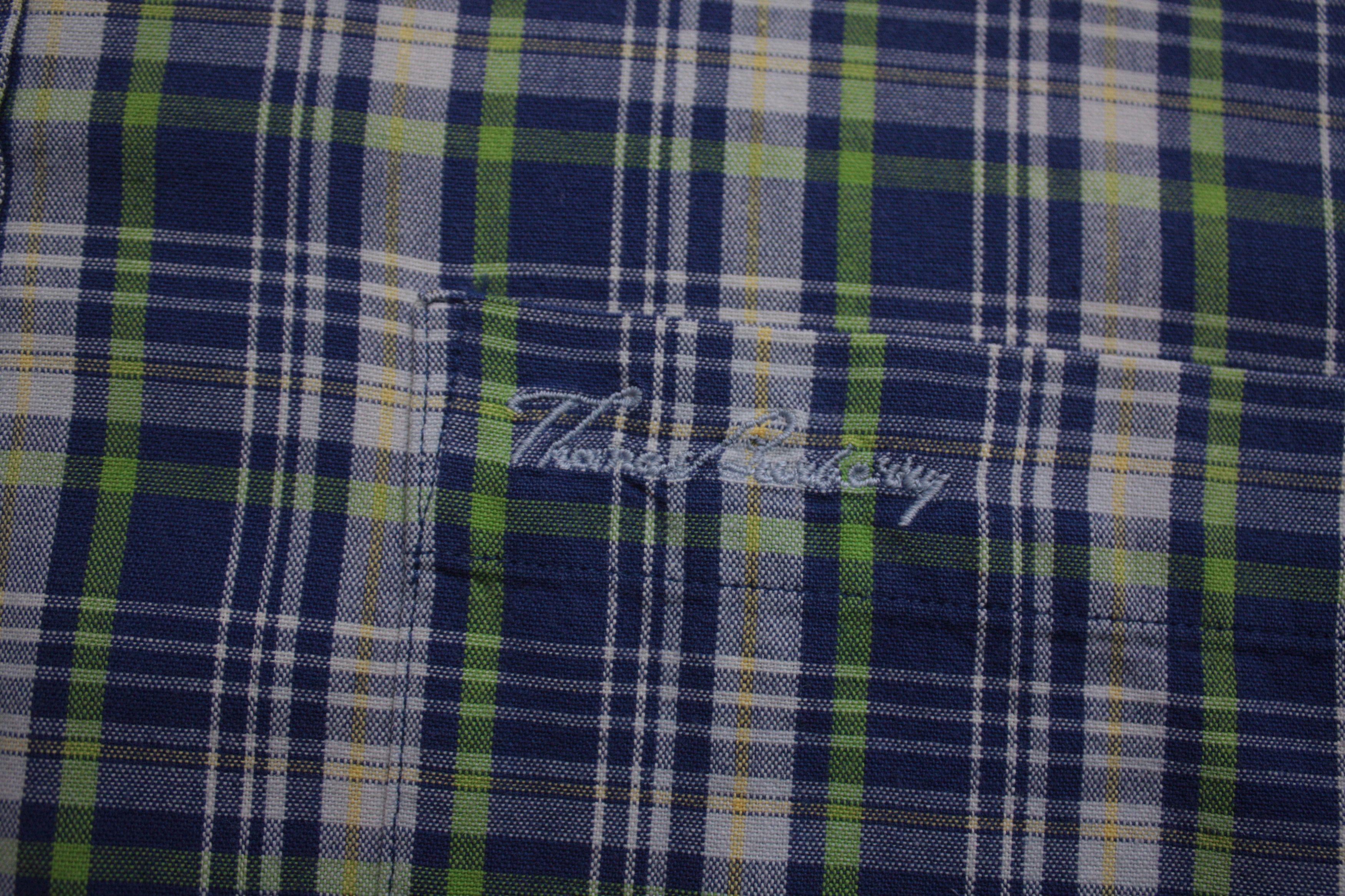 Burberry Thomas Burberry Blue Checkered Shirt Men's Size US M / EU 48-50 / 2 - 5 Thumbnail