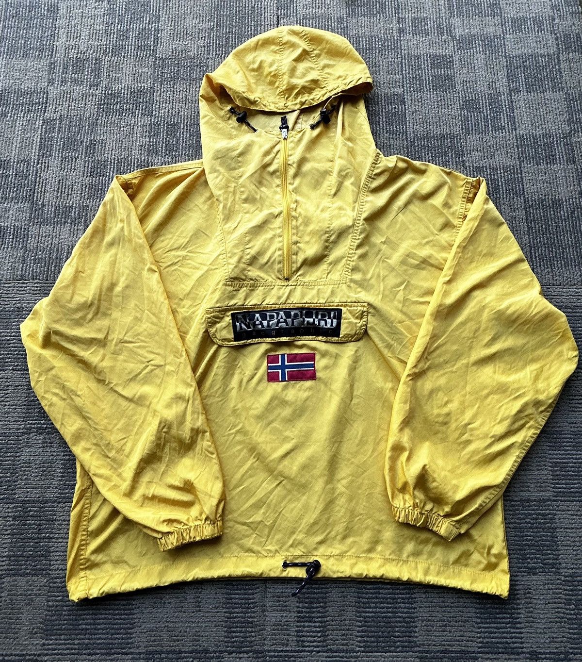 Napapijri Napapijri Mens Geographic Graphic Hooded Anorak Jacket Size US XXL / EU 58 / 5 - 1 Thumbnail