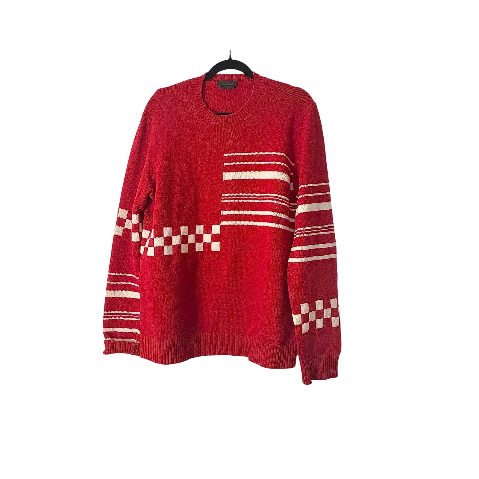 Prada Prada Pullover Pure Cashmere Knitted Intarsia Sweater Size US L / EU 52-54 / 3 - 1 Thumbnail