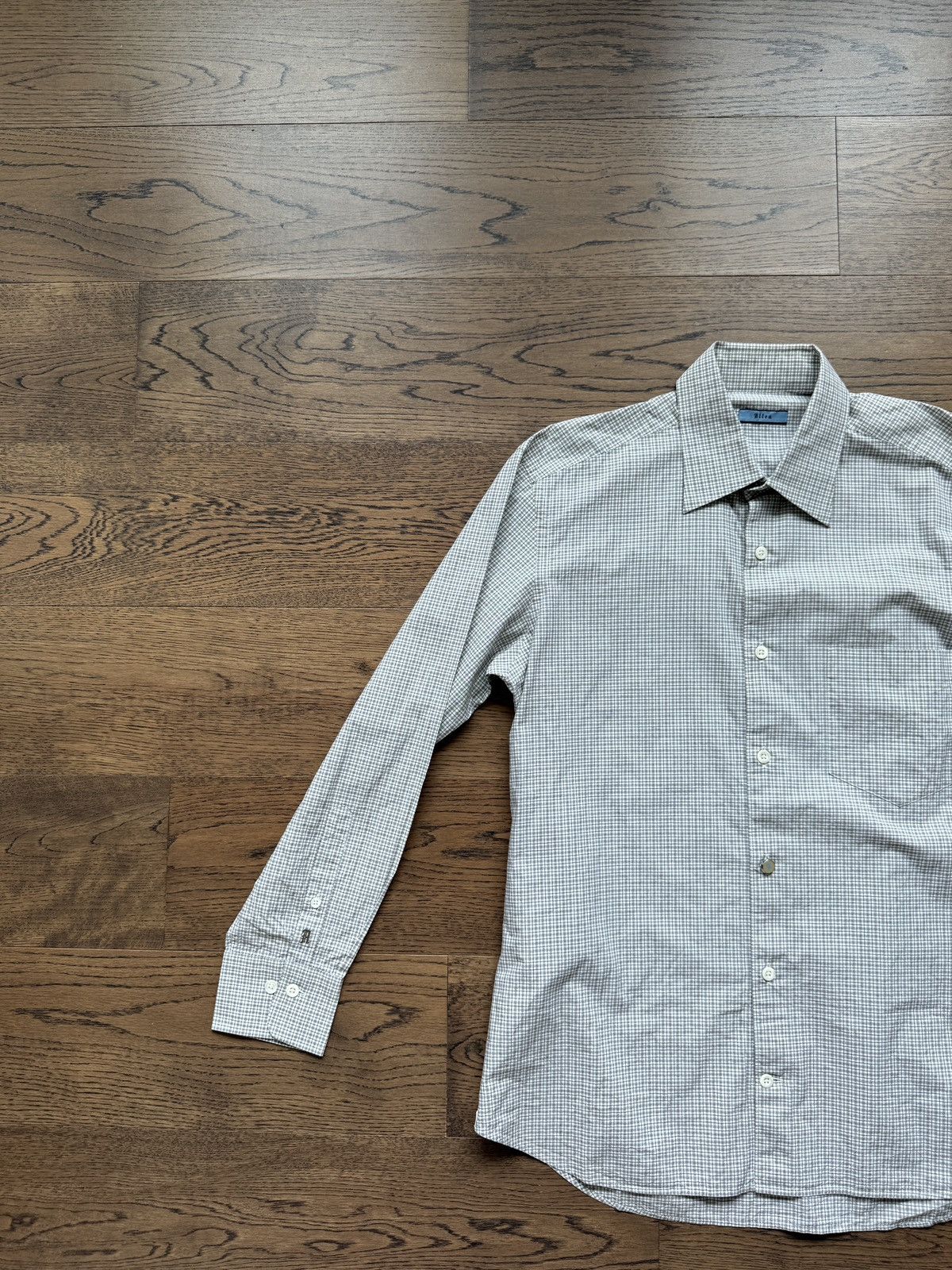 Altea ALTEA Milano ITALY Made Mens Small Checker Dress Shirt Size US M / EU 48-50 / 2 - 1 Thumbnail