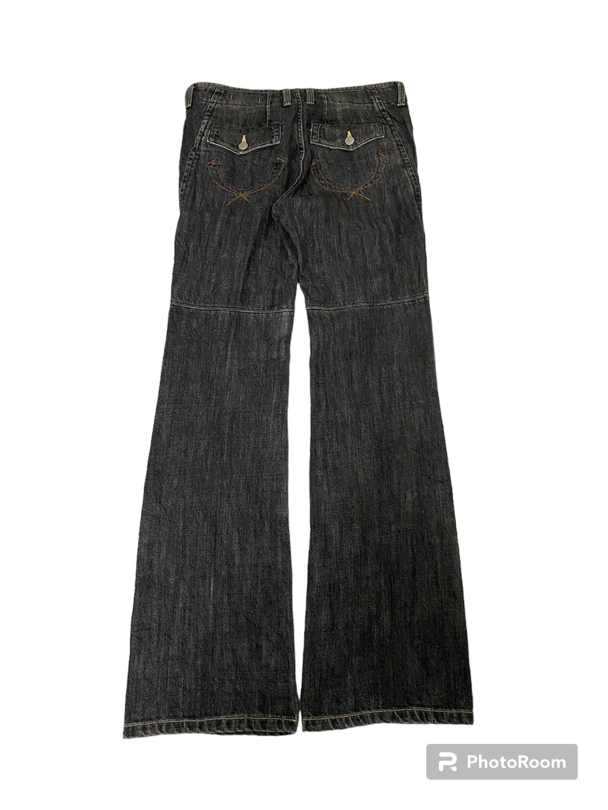 If Six Was Nine Sweet Camel Japan Flared Jeans Size 30" / US 8 / IT 44 - 2 Thumbnail