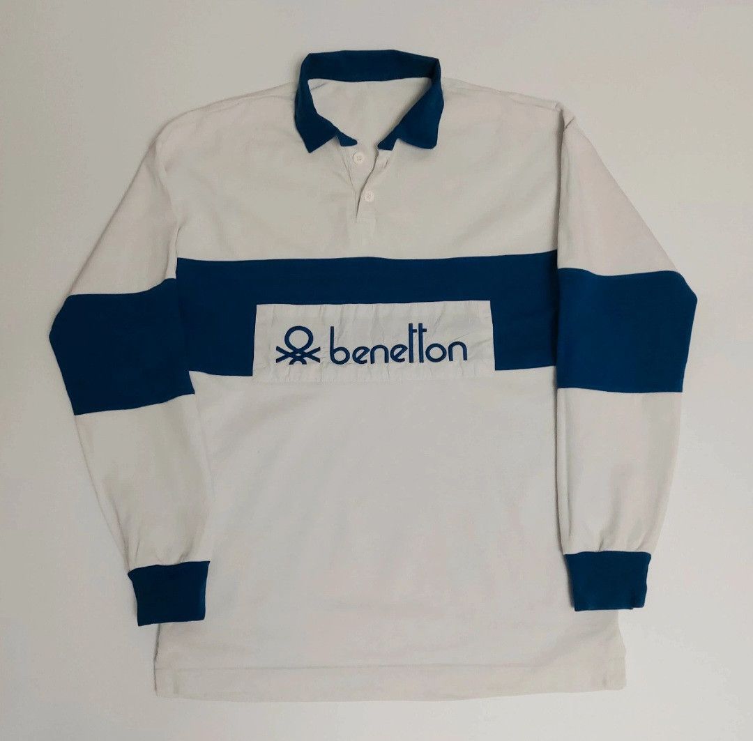 Benetton Benetton Rugby Shirt Pablo Escobar Narcos Size US S / EU 44-46 / 1 - 1 Thumbnail