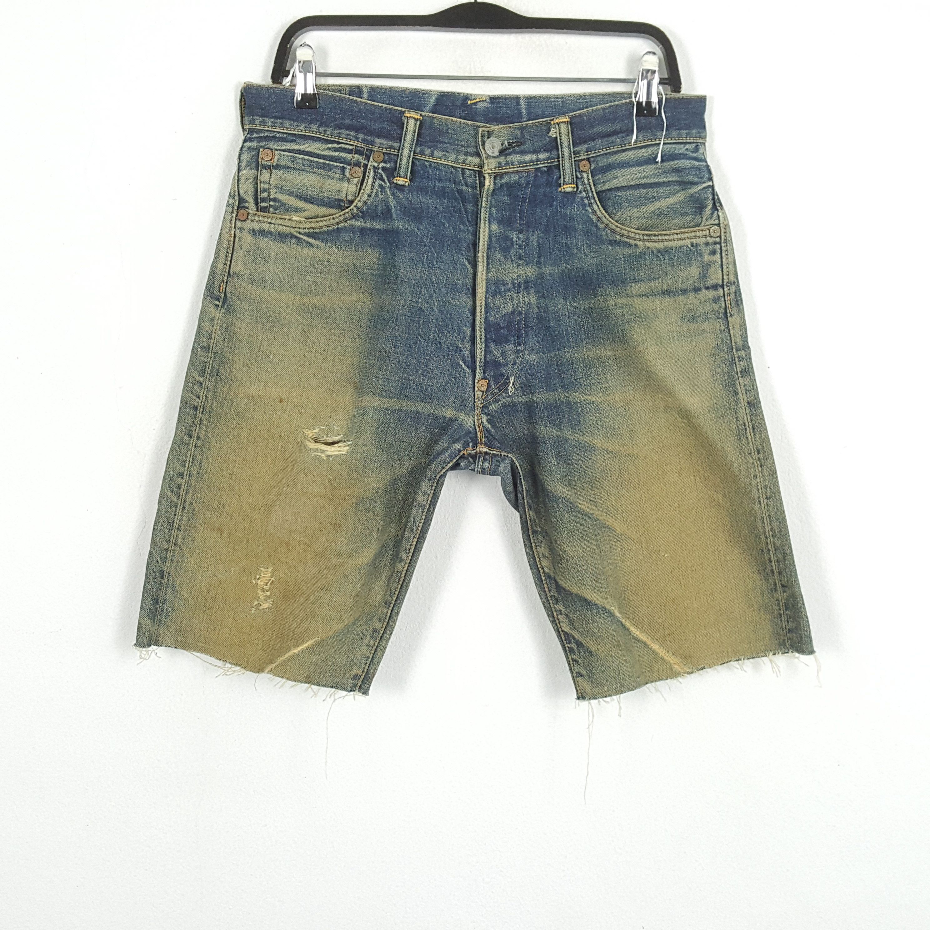 Japanese Brand × Vintage EVIS Japanese Brand Custom Daicock Short Jeans Size US 31 - 3 Thumbnail