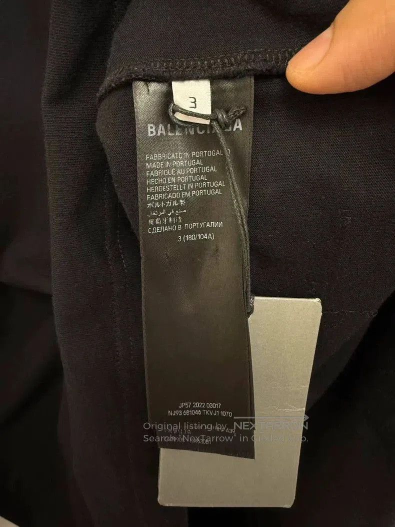 Balenciaga Balenciaga Black Embroidered Longsleeve. Size US XS / EU 42 / 0 - 3 Thumbnail