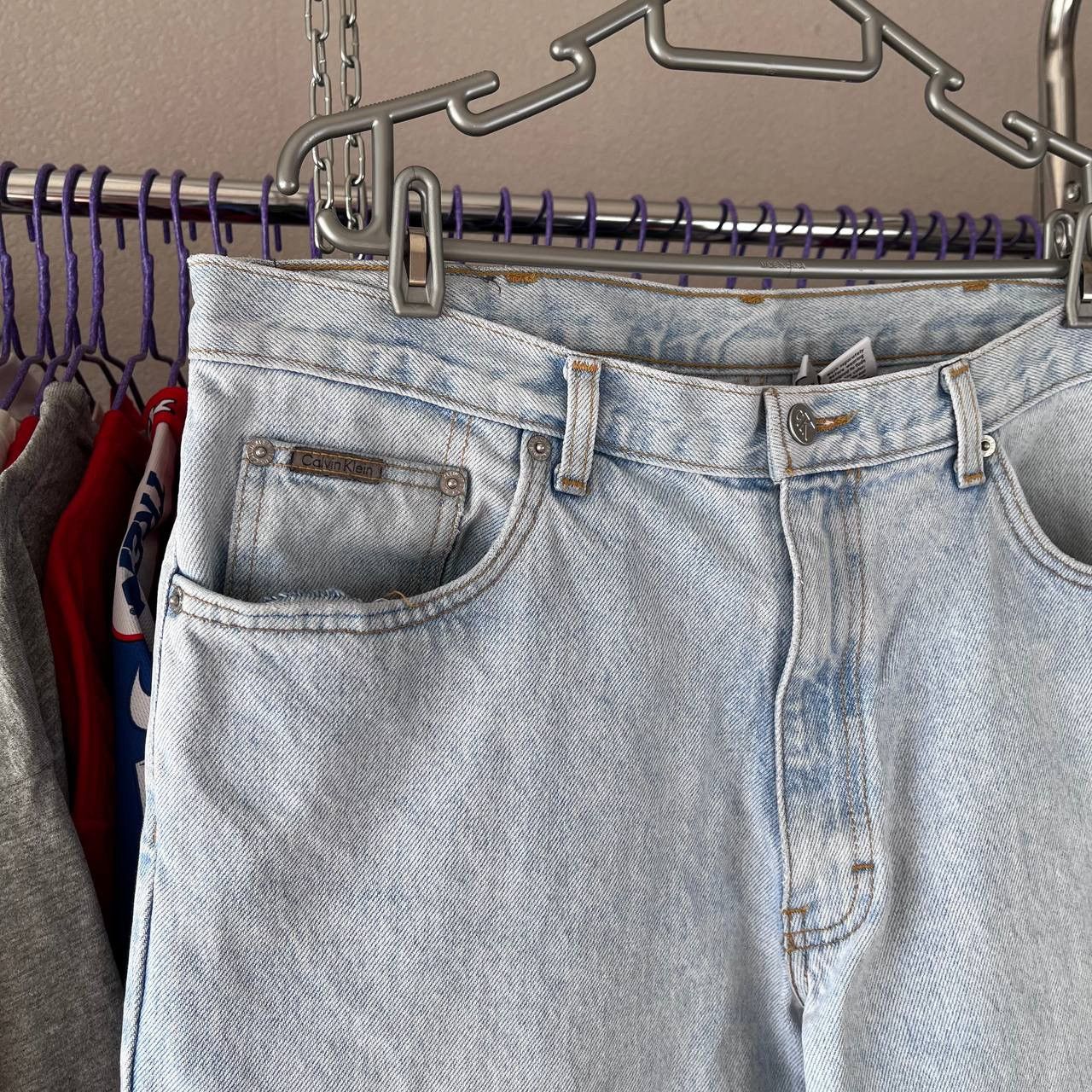 Calvin Klein × Vintage Vintage 90s Calvin Klein Blue Denim Jeans Pants Made in USA Size US 36 / EU 52 - 5 Thumbnail