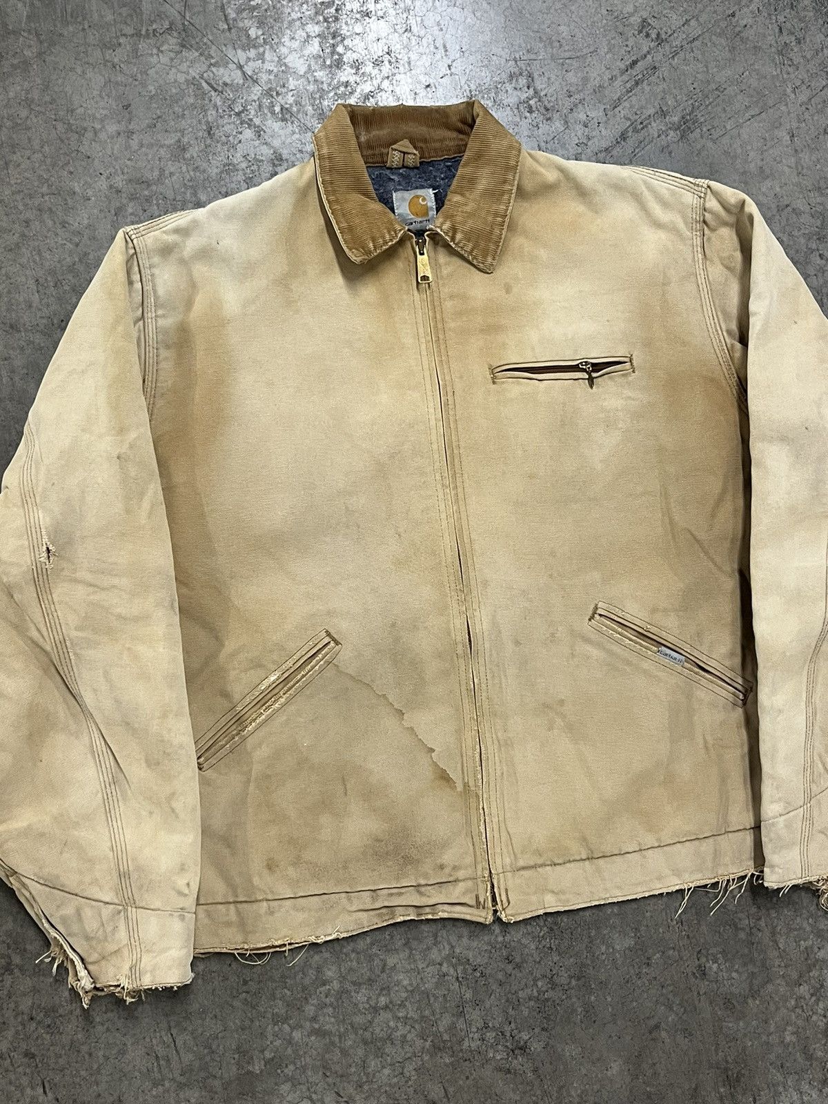 Carhartt × Vintage Carhartt Detroit blanket lined jacket perfectly thrashed Size US XL / EU 56 / 4 - 7 Thumbnail