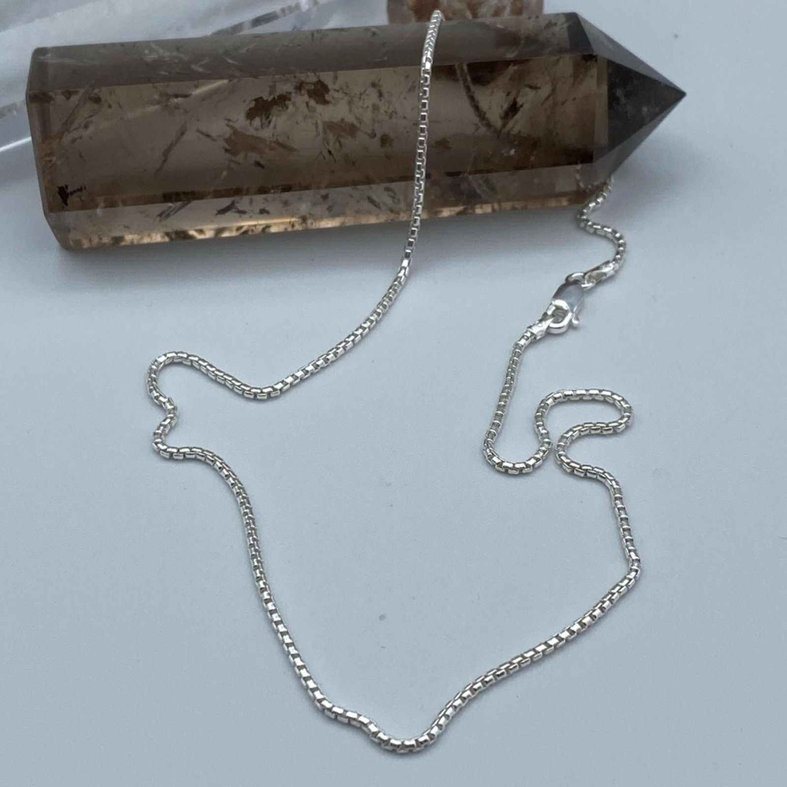 The Unbranded Brand Sterling Silver Round Box Chain 16” Size ONE SIZE - 3 Thumbnail