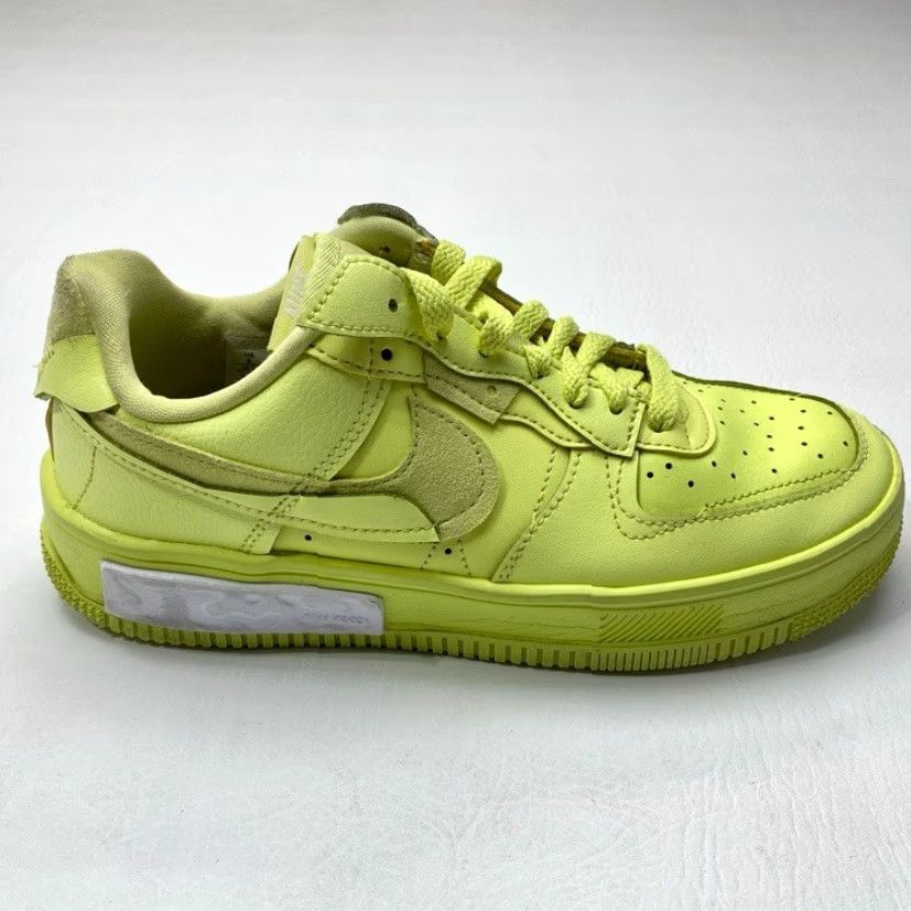 Nike VINTAGE? Nike Air Force 1 Fontanka DA7024-700 Womens Size 8 Yellow Strike Lemon 1608 Size US 8 / IT 38 - 5 Thumbnail