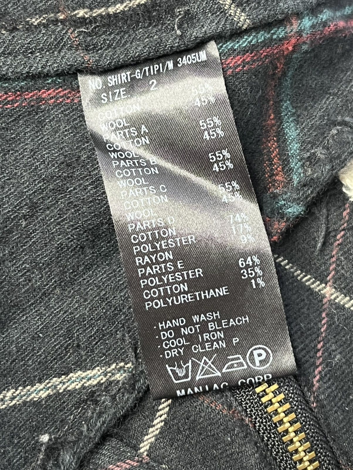 Le Grande Bleu (L.G.B.) Lgb wool plaid snap button western shirt Size US XS / EU 42 / 0 - 5 Thumbnail