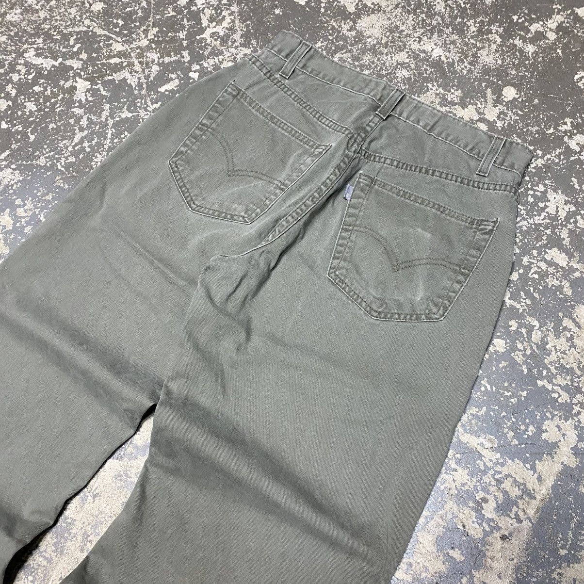 JNCO × Levi's × Vintage Vintage Levi’s Silvertab Loose Baggy Green Work Pants 90s Size US 29 - 8 Thumbnail