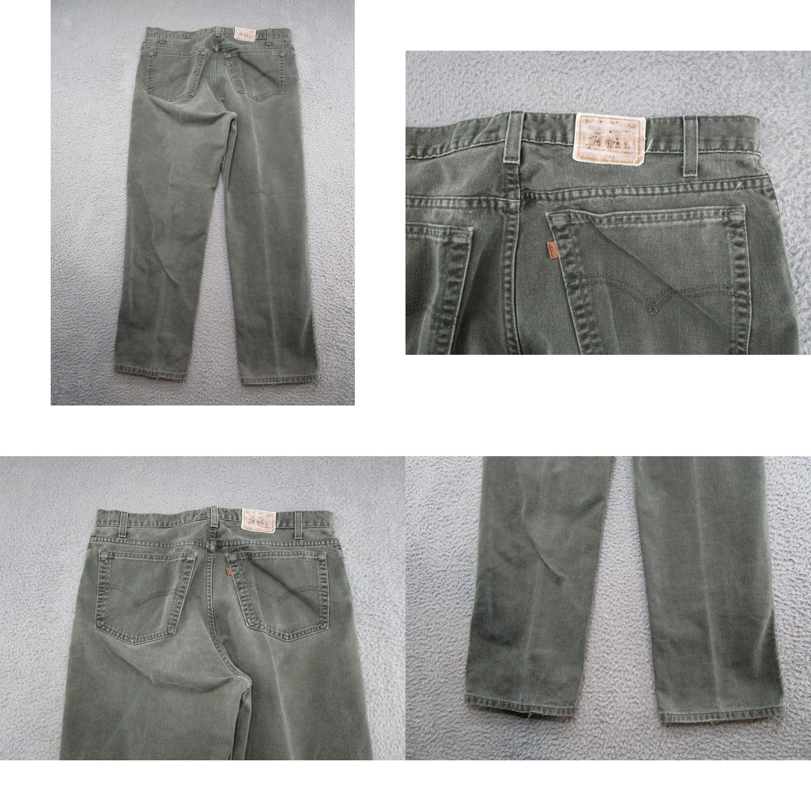 Levi's VINTAGE Levi's 540 Jeans Men 40x30 Green USA Denim Relaxed 90s Skater Style Straight Fits Size US 40 / EU 56 - 9 Thumbnail