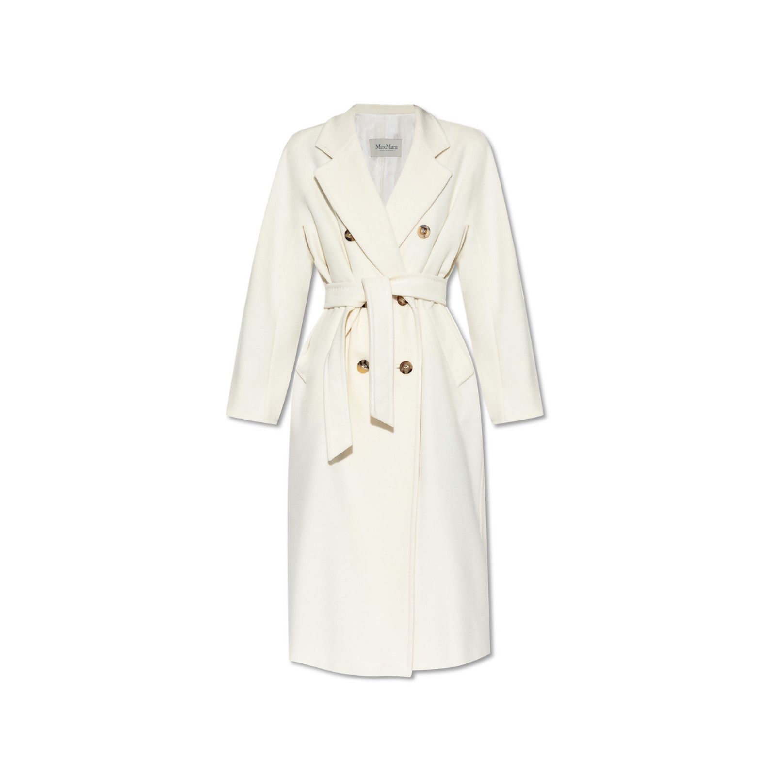 MAX MARA Madame Icon White Wool Long Coat New & Authentic (W