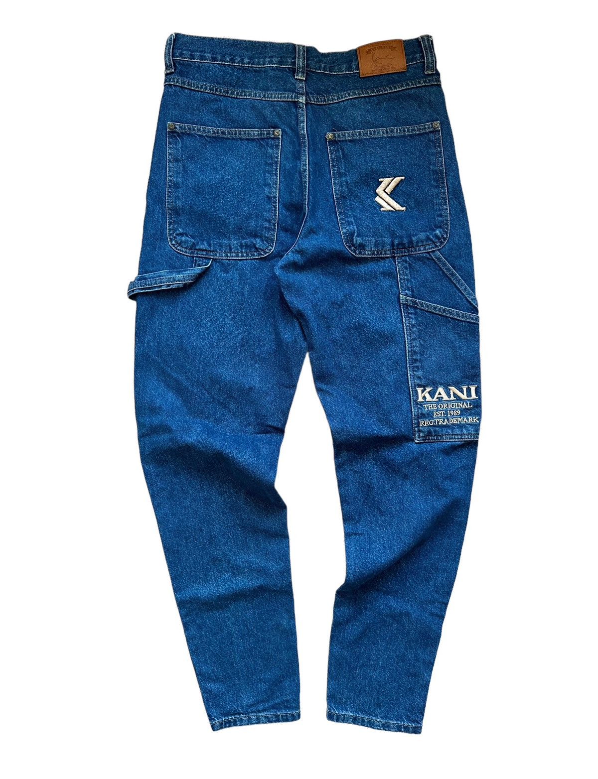 Karl Kani × Rap Tees Karl Kani Carpenter Cargo Denim Jeans Vintage Y2K Style Size US 32 / EU 48 - 3 Thumbnail