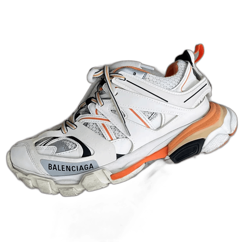 Balenciaga Balenciaga Track Sneakers White Orange Size 37 Size US 6 / IT 36 - 1 Thumbnail