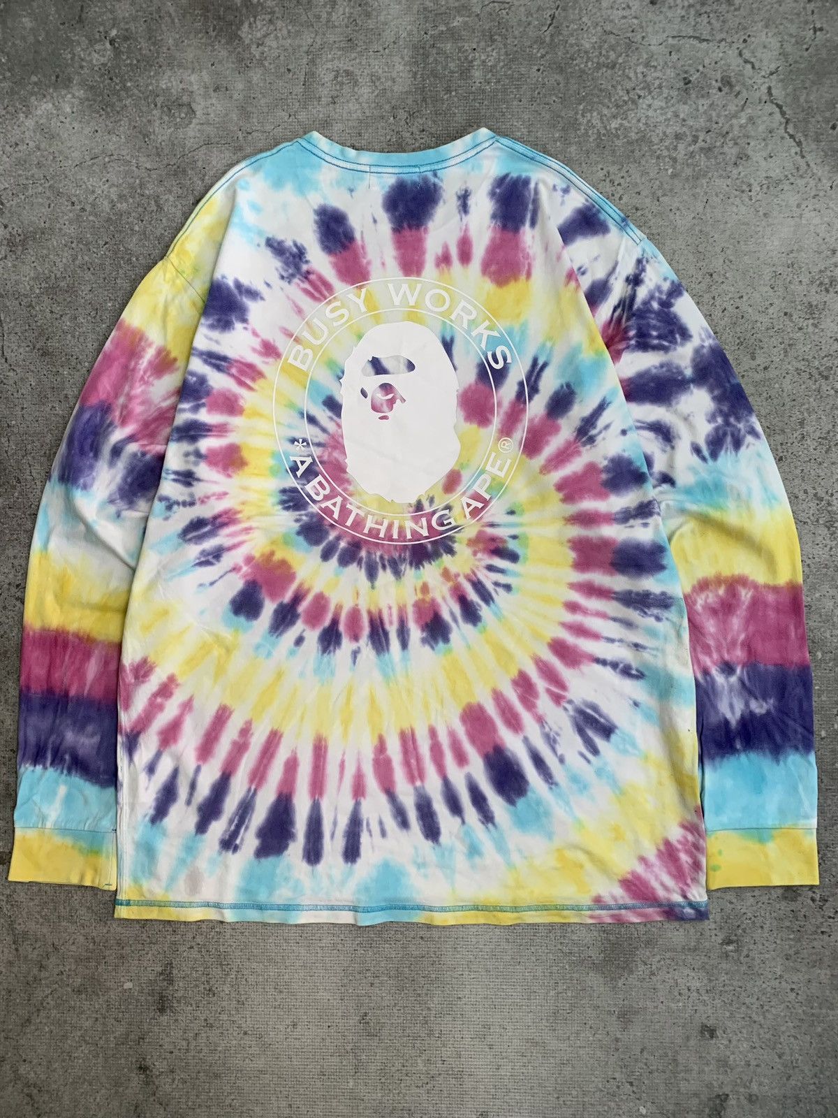 Bape LONGSLEVEE TIE DYE BAPE Size US XXL / EU 58 / 5 - 2 Thumbnail