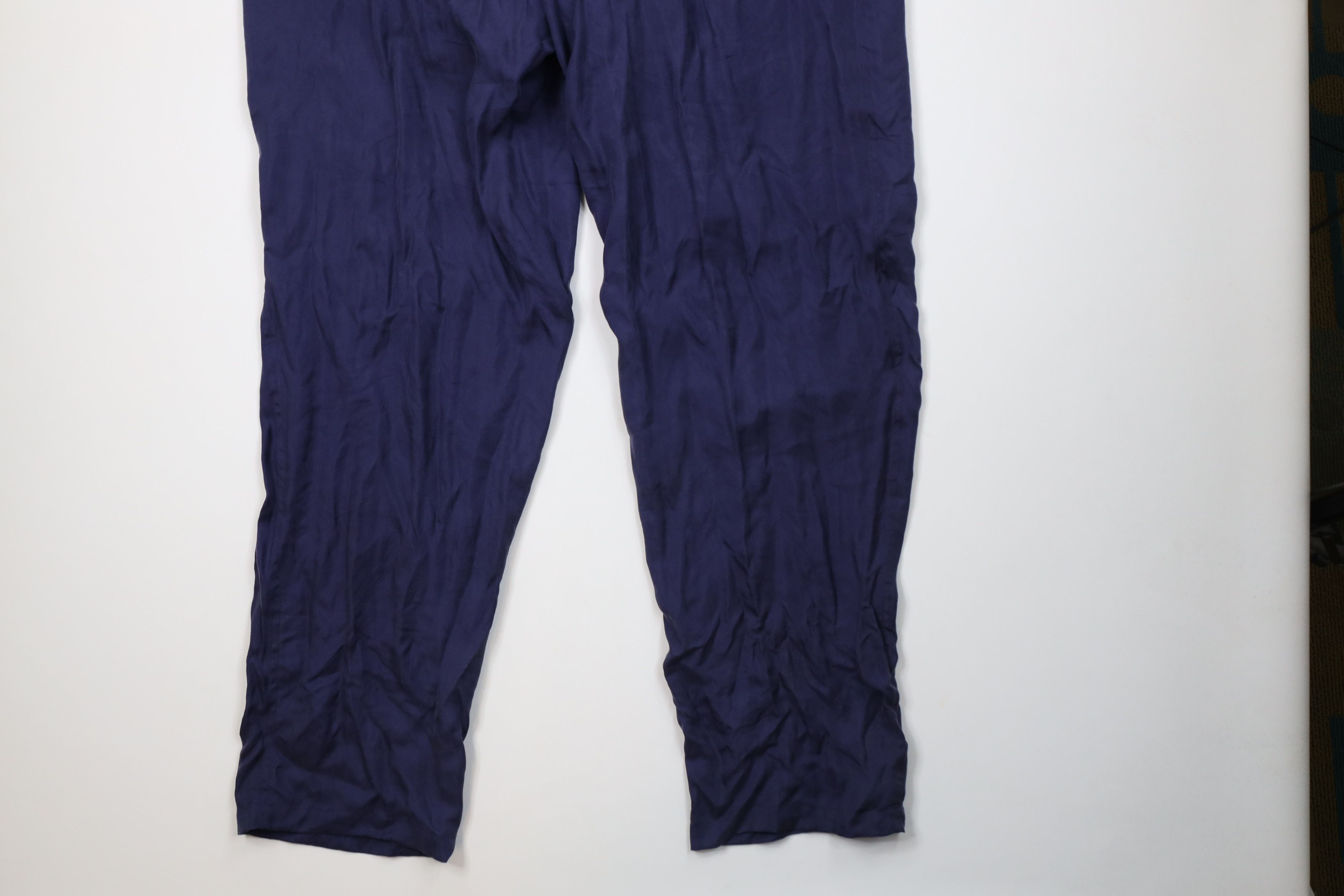 Vintage Deadstock Vintage 90s Streetwear Fit Silk Pants Navy Blue Size US 38 / EU 54 - 13 Thumbnail