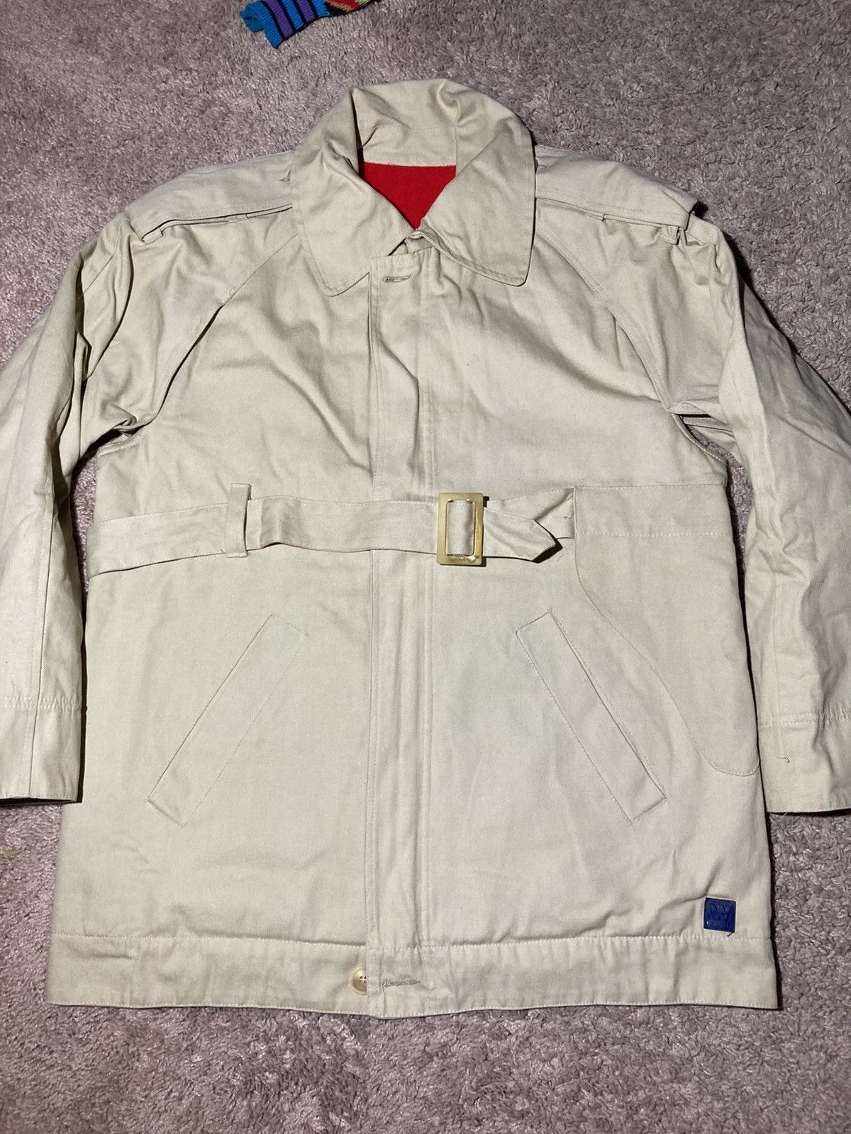 W&LT AW97 W&LT Belted Jacket Avatar Military 90s Trench Coat WVB Size US M / EU 48-50 / 2 - 1 Thumbnail