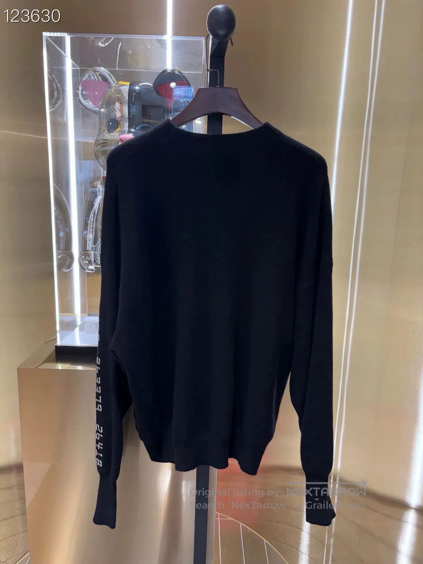 King Black Crew Neck Classic Sweater S. Size S / US 4 / IT 40 - 2 Thumbnail