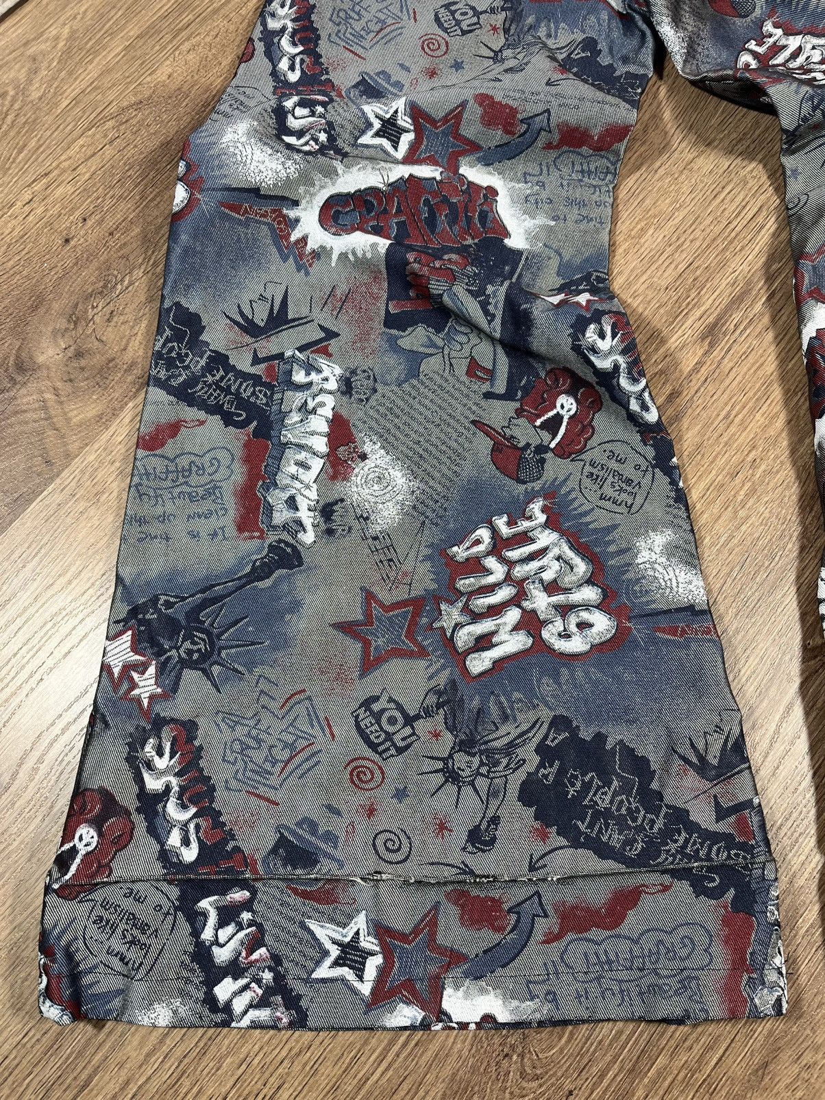 Rap Tees Y2K Wide Leg Graffiti Baggy Skate Vintage Hip Hop Rap Pants Size US 34 / EU 50 - 15 Thumbnail