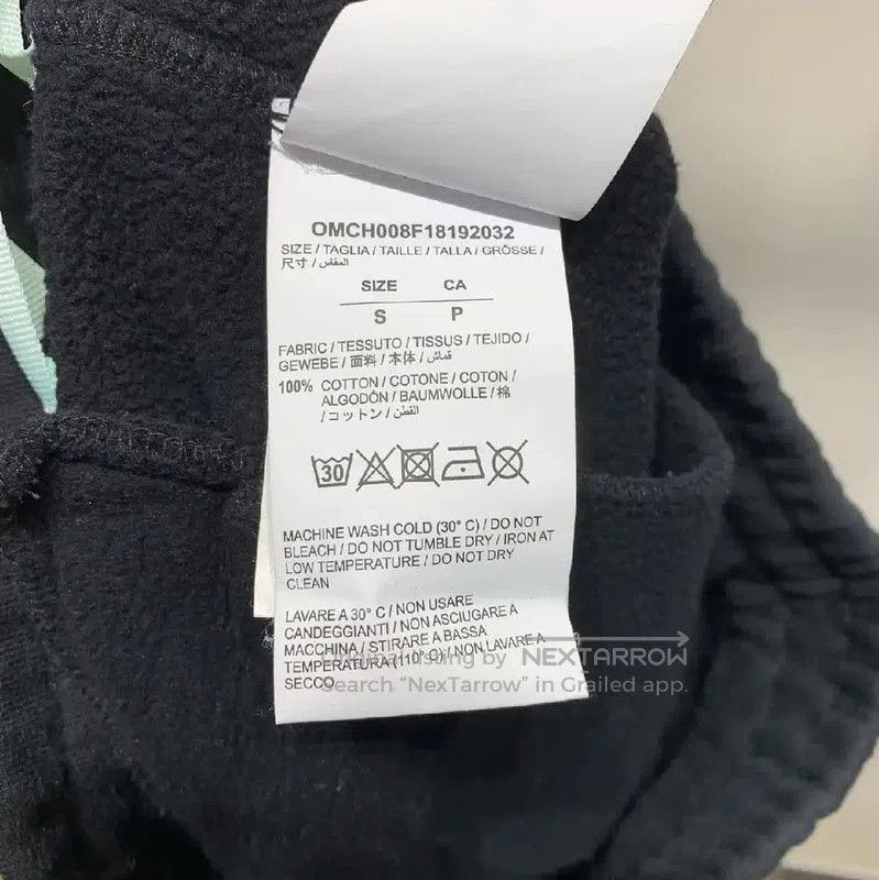 Off-White Off-White Black Cotton Casual Pants . Size US 27 - 4 Thumbnail