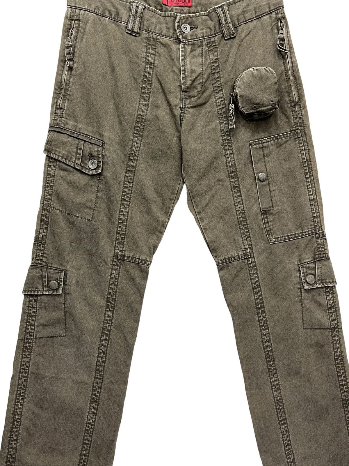 Designer 💥RARE🔥CELULLOID Designer Multipocket Tactical Cargo Pants Size US 29 - 10 Thumbnail