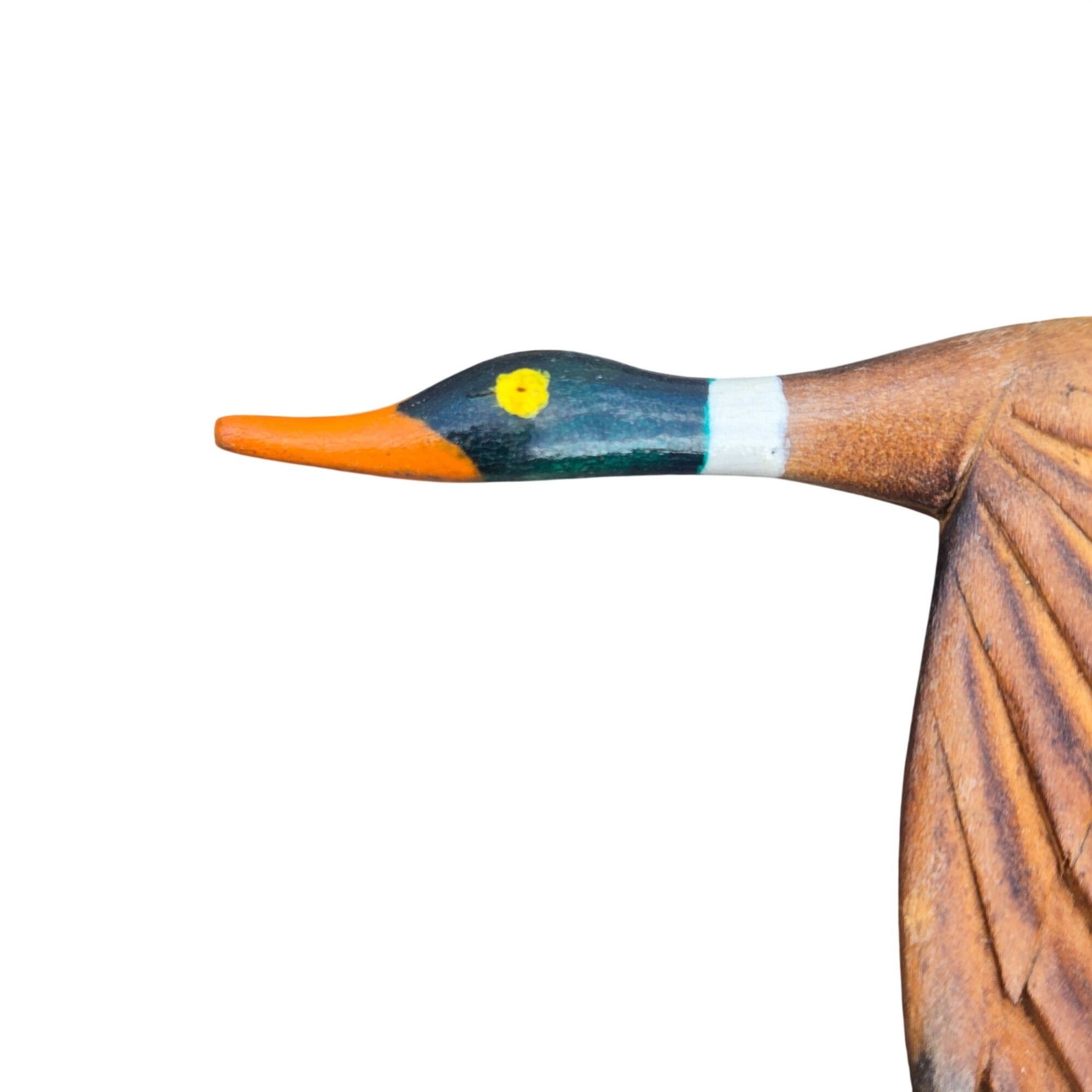 Other Vintage Mallard Duck Bolo Tie Wood Yellow Braided Cord Weste Size ONE SIZE - 17 Thumbnail