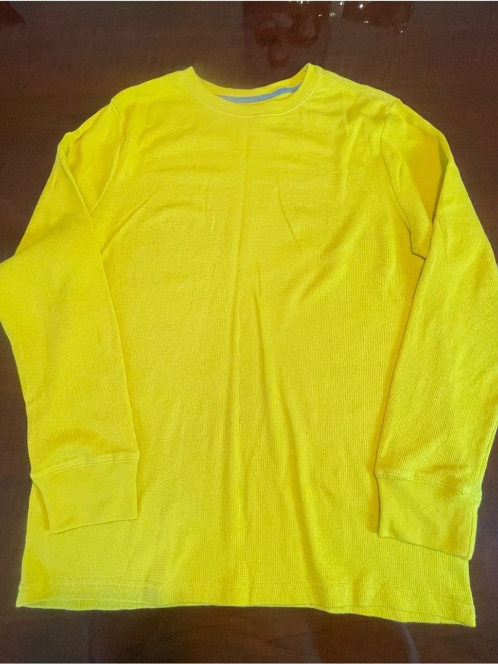Other Cat & Jack Waffle Knit Thermal Long Sleeve Top Junior XL 16 Size US L / EU 52-54 / 3 - 3 Thumbnail