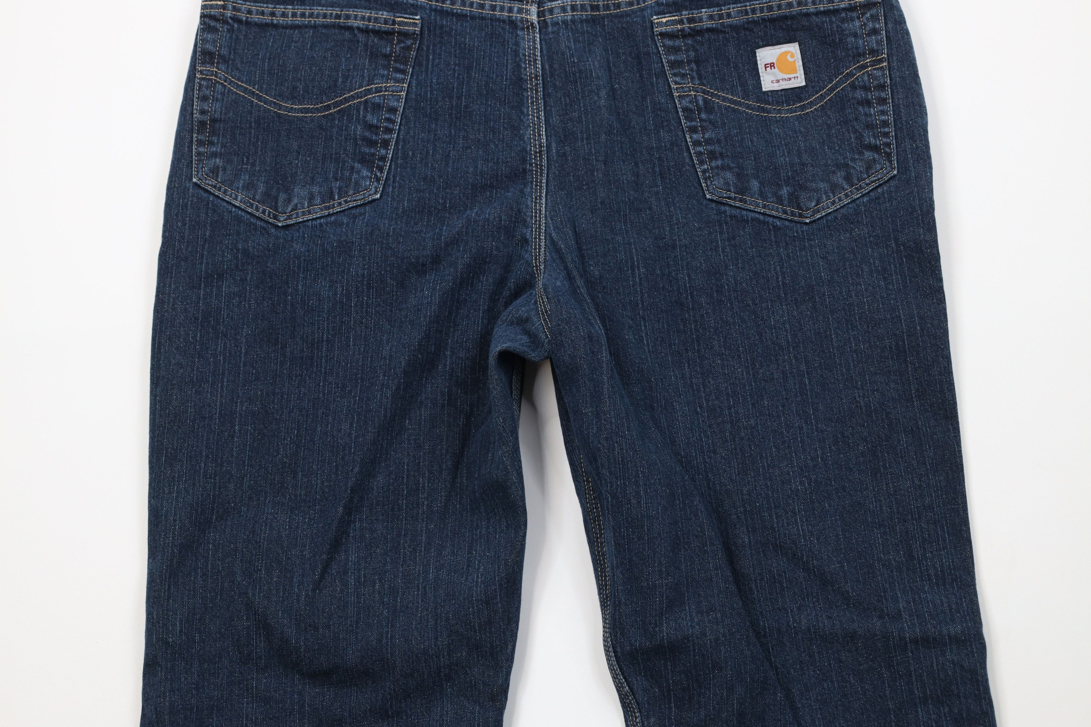 Carhartt Vintage Carhartt FR Resistant Wide Leg Dungaree Jeans Blue Size US 40 / EU 56 - 12 Thumbnail