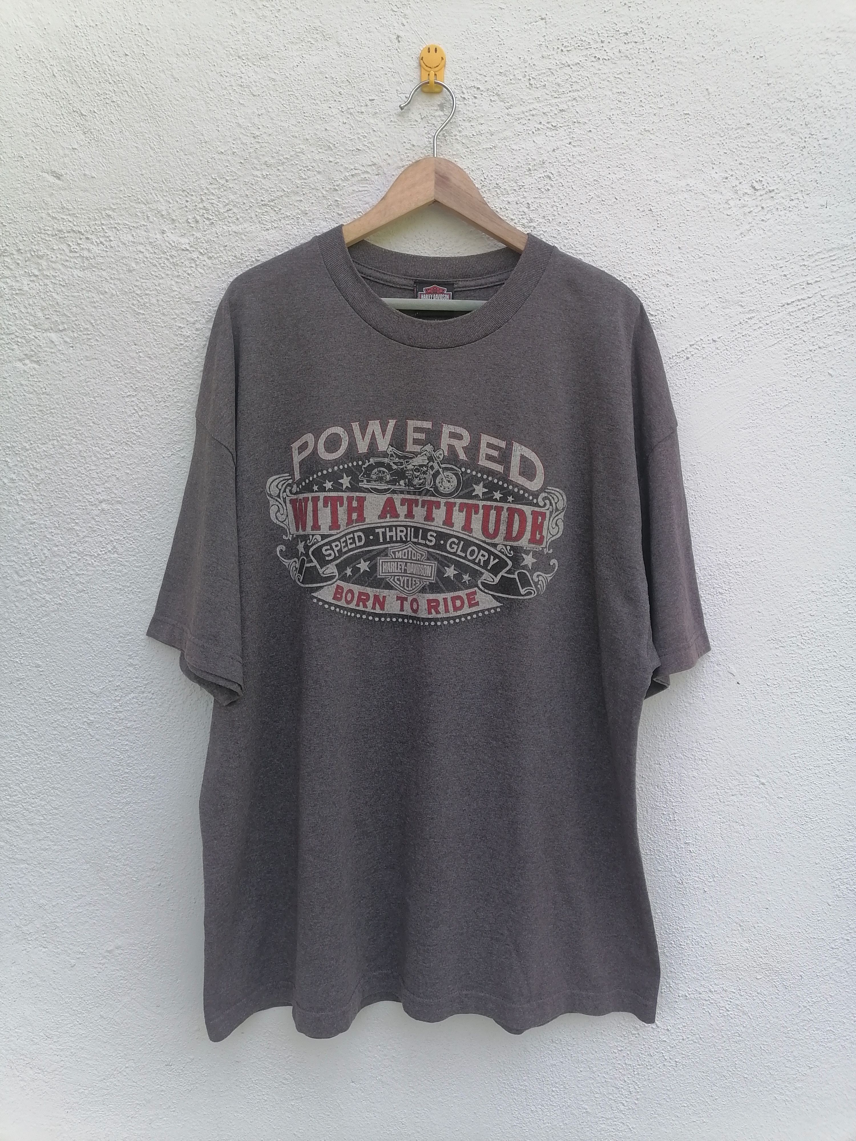 Harley Davidson × Vintage Vintage Harley Davidson Motorcycle Eagle T-shirt Size US XXL / EU 58 / 5 - 2 Thumbnail