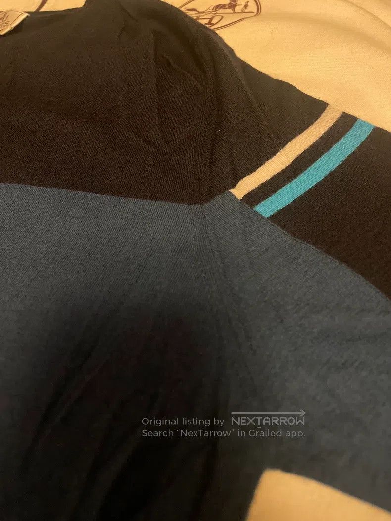 Hermes Hermes Round-neck knitted short-sleeve t-shirt Size US S / EU 44-46 / 1 - 8 Thumbnail
