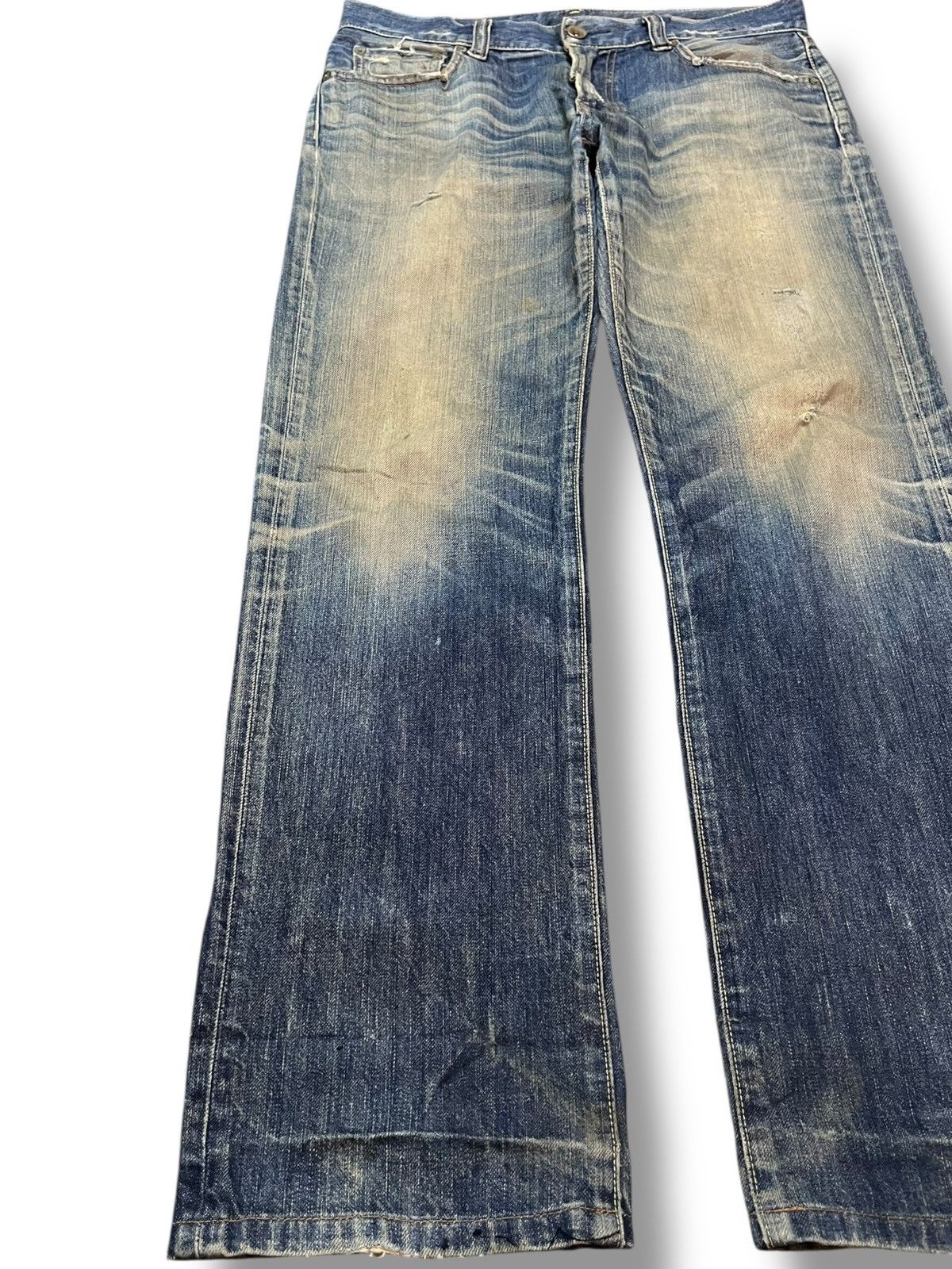 Uniqlo Vintage Uniqlo S002 Mudwash Distressed Denim Size US 34 / EU 50 - 3 Thumbnail