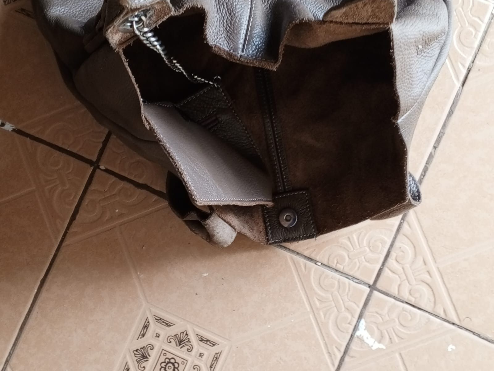Other Italian Tote Beige Genuine Leather Women Shoulder Bag Size ONE SIZE - 8 Thumbnail