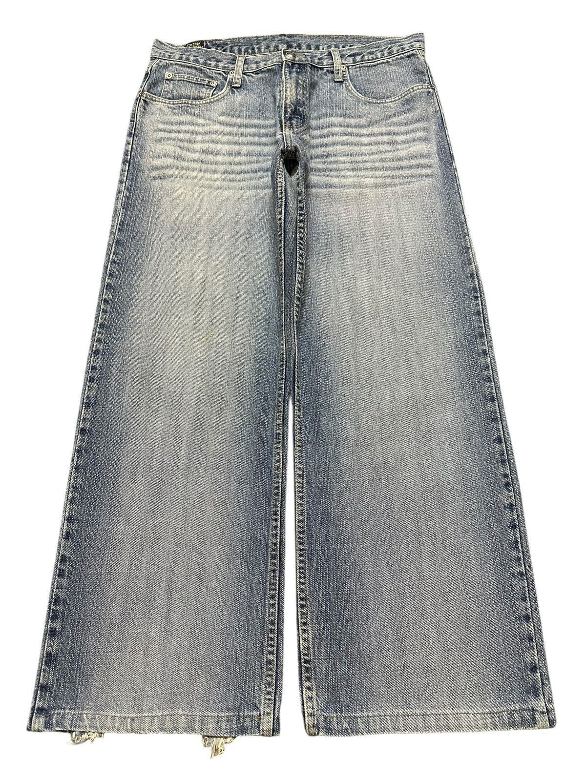 Dickies Vintage Dickies Faded Wash Whiskers Style Wide Leg Baggy Size US 34 / EU 50 - 1 Thumbnail