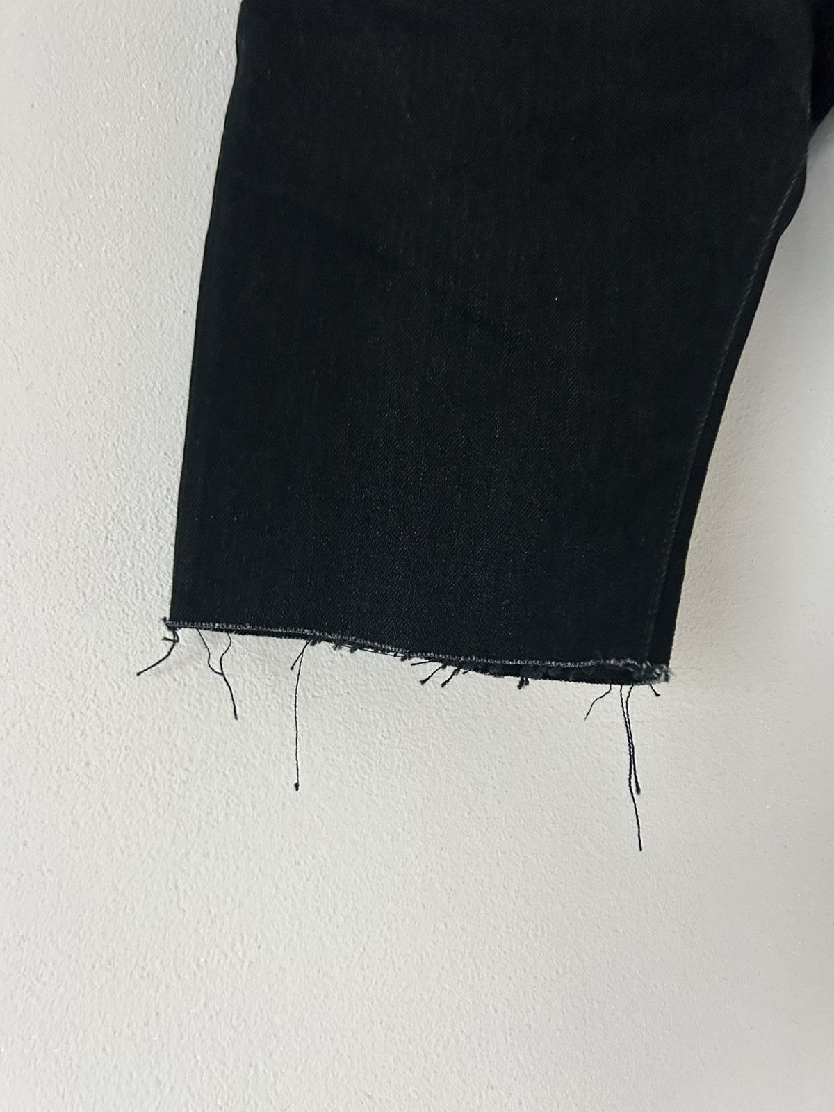 Saint Laurent Paris Saint Laurent D14 M/SL-LW Black Denim Cut-Off Shorts Size US 28 / EU 44 - 6 Thumbnail
